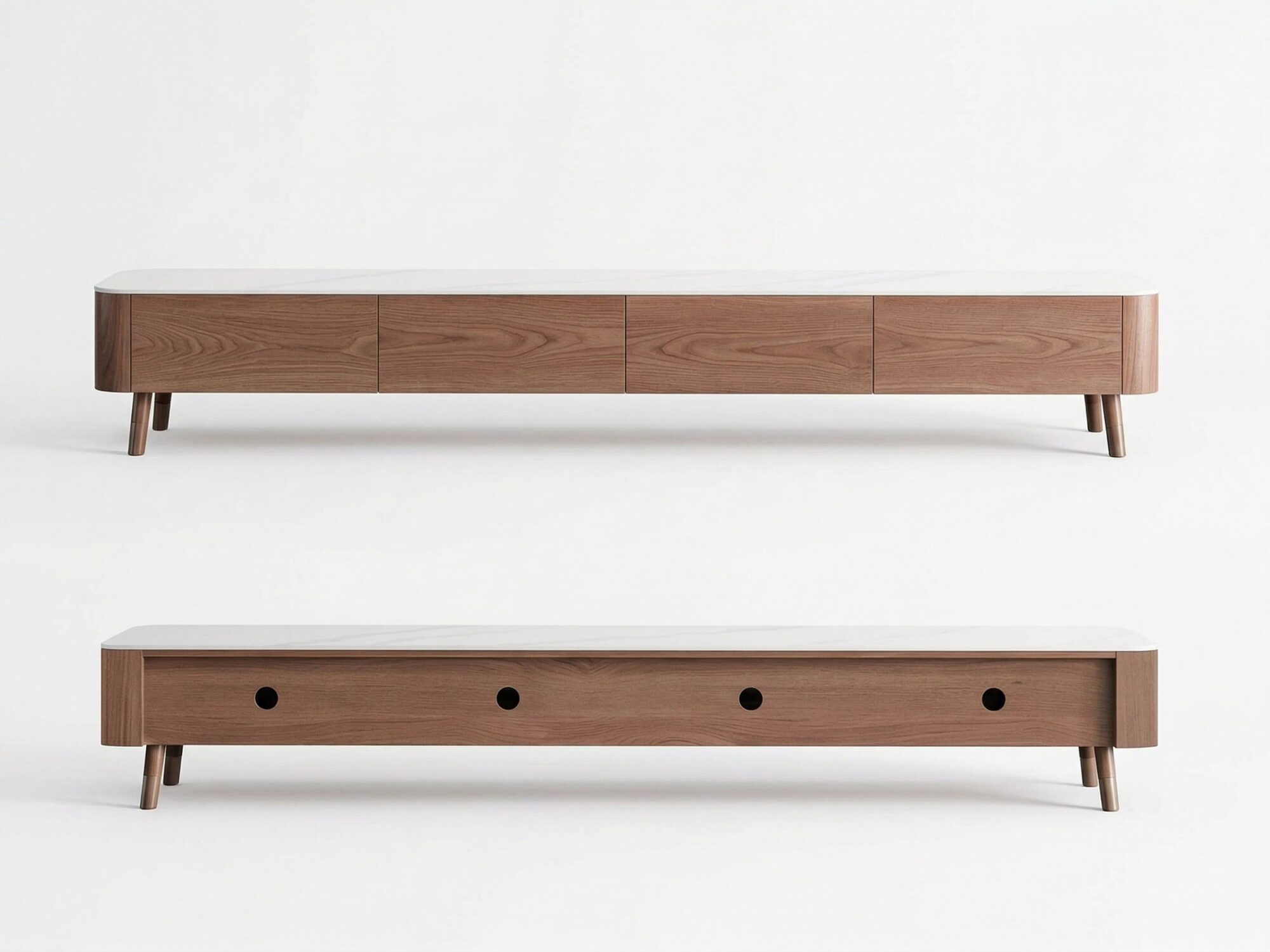 modern-wood-tv-stand-with-marble-top-and-storage-drawers-3 Modern Wood Tv Stand With Marble Top And Storage Drawers 3