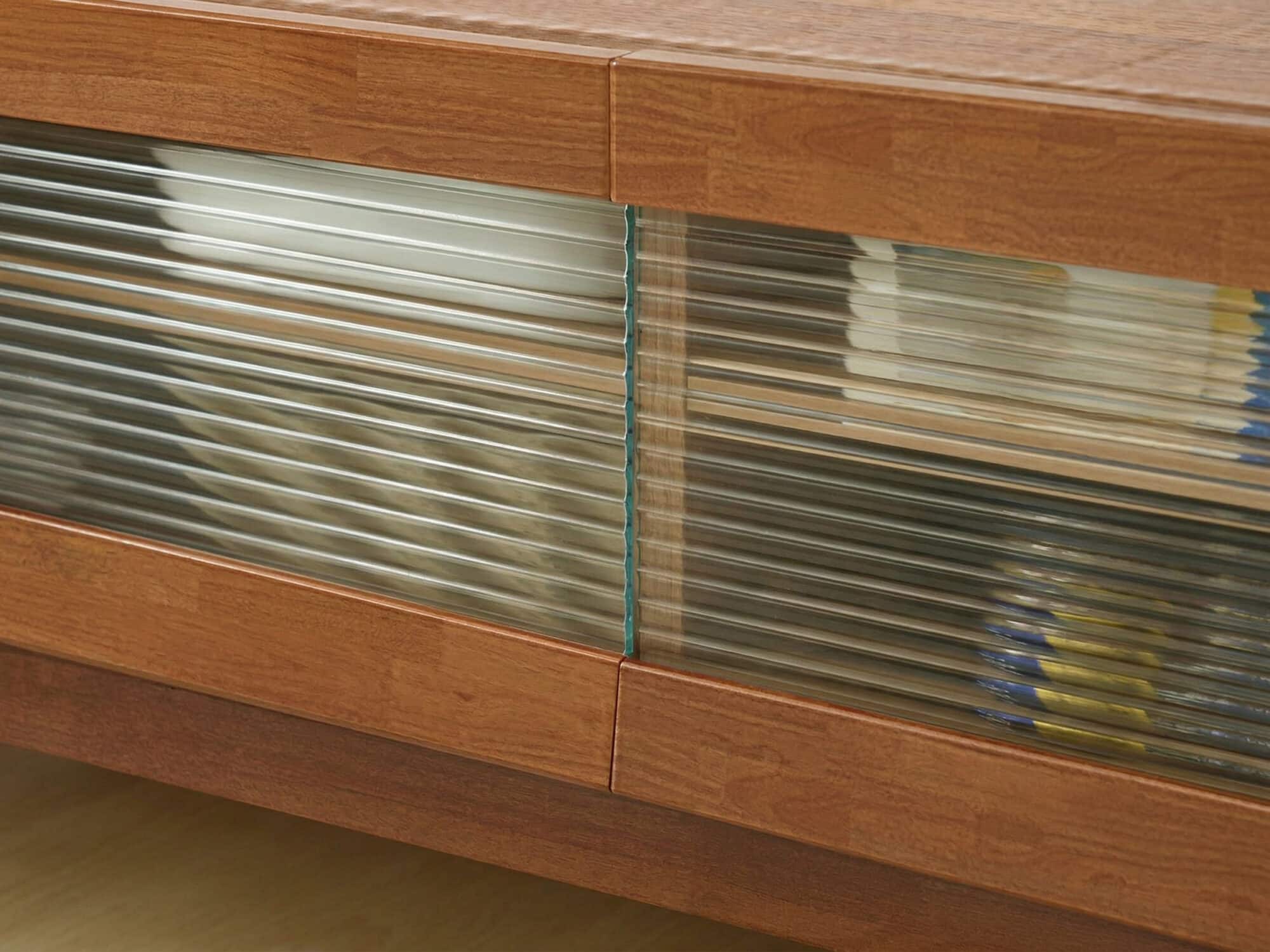 Nut-Brown Oak Medium Wood Tone TV Stand with Storage - resized - 相册图 #9 Nut-Brown Oak Medium Wood Tone TV Stand with Storage 相册图 #9 resized