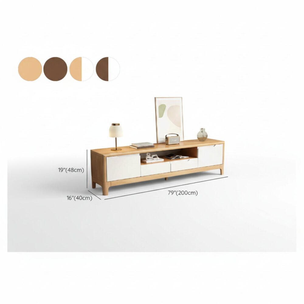 nut-brown-rubberwood-tv-stand-with-shelves-cabinet-29 Nut Brown Rubberwood Tv Stand With Shelves Cabinet 29