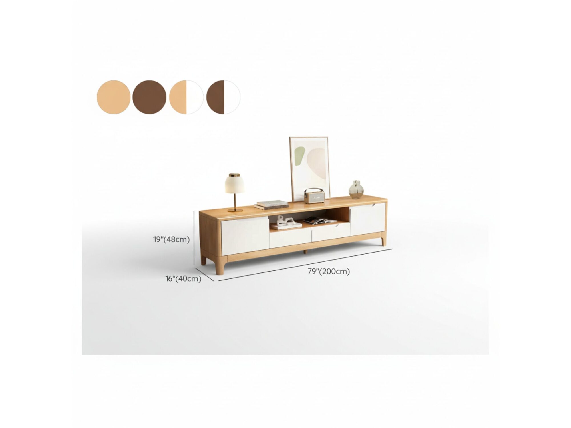 nut-brown-rubberwood-tv-stand-with-shelves-cabinet-29 Nut Brown Rubberwood Tv Stand With Shelves Cabinet 29