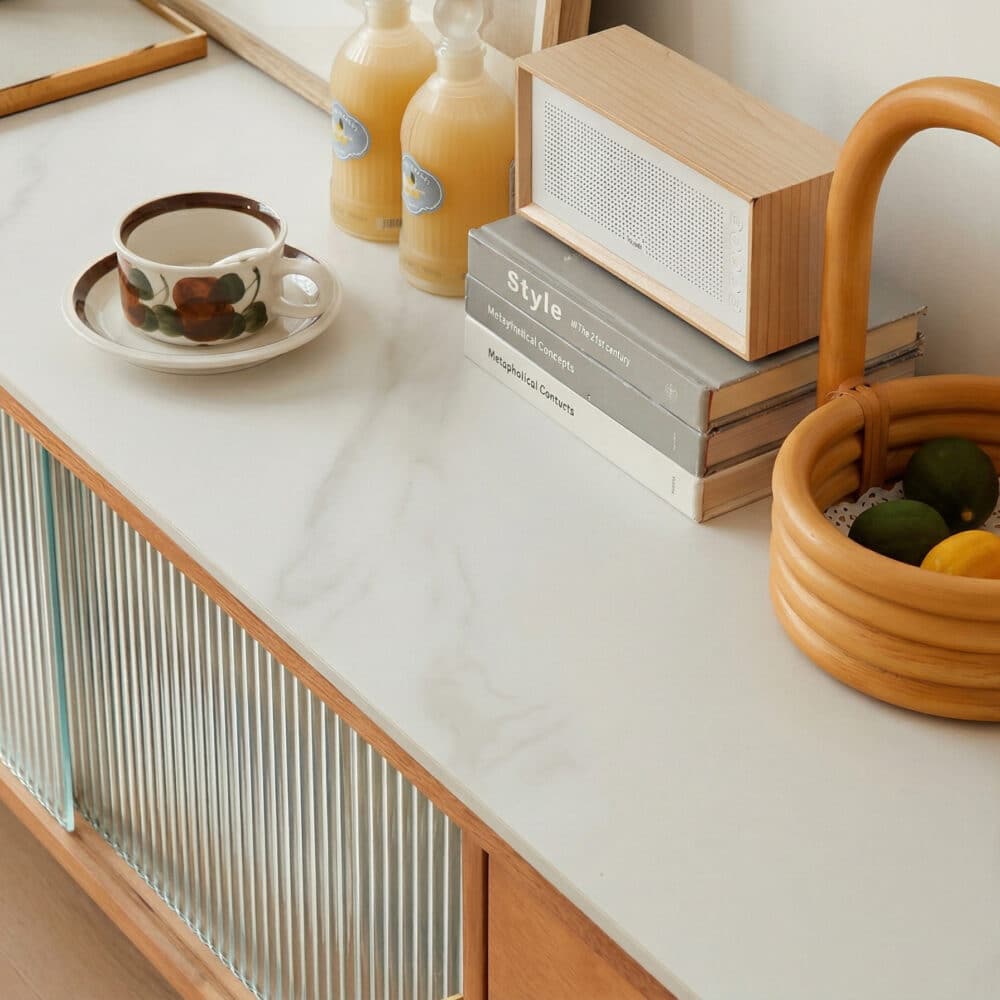 Nut-Brown Wood Drawers Open Storage TV Stand with Legs - resized - 相册图 #7 Nut-Brown Wood Drawers Open Storage TV Stand with Legs 相册图 #7 resized