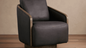 Ormau The Pomona Leather Swivel Chair
