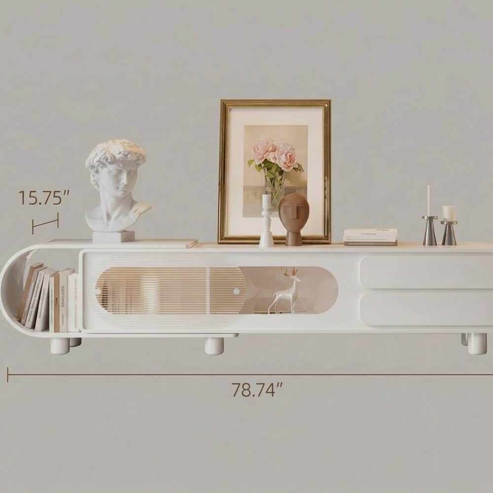 The Asher White Plywood Console The Asher White Plywood Console