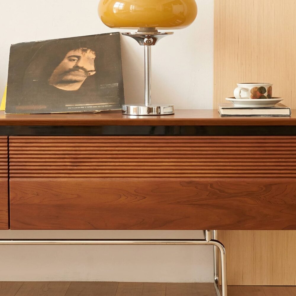 Retro Rectangular Cherry Wood Living Room TV Stand Brown - resized - 相册图 #6 Retro Rectangular Cherry Wood Living Room TV Stand Brown 相册图 #6 resized