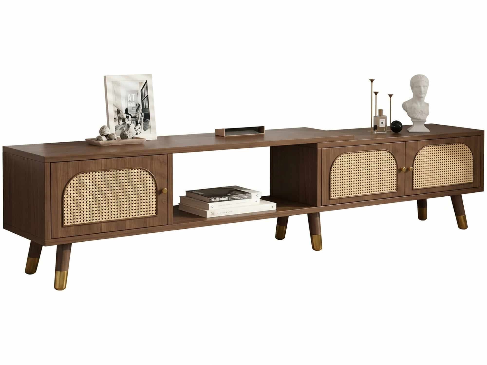 Scandinavian Black Rectangle Shelves Cabinet TV Stand - resized - 相册图 #7 Scandinavian Black Rectangle Shelves Cabinet TV Stand 相册图 #7 resized