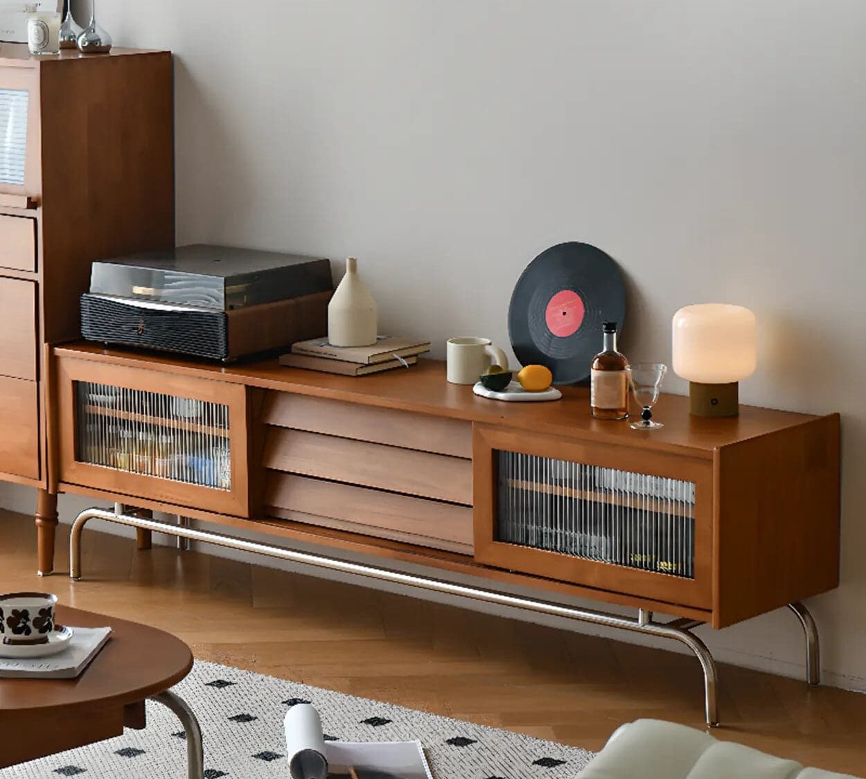 Scandinavian Brown Rubberwood Shelves Cabinet Tv Stand 1 Dcc00933 63a1 4968 9fac F3d4b0da3ce1 2