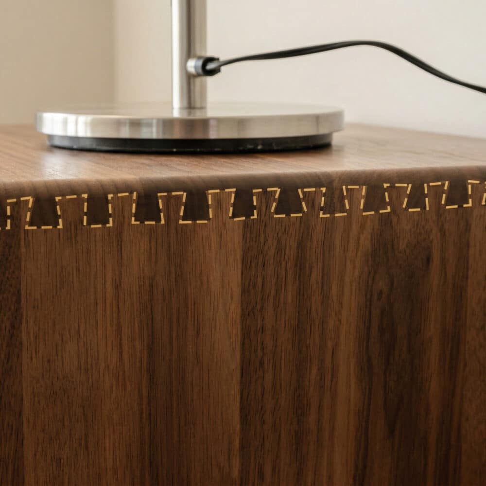 Scandinavian Brown Walnut Long TV Stand with Drawers - resized - 相册图 #6 Scandinavian Brown Walnut Long TV Stand with Drawers 相册图 #6 resized