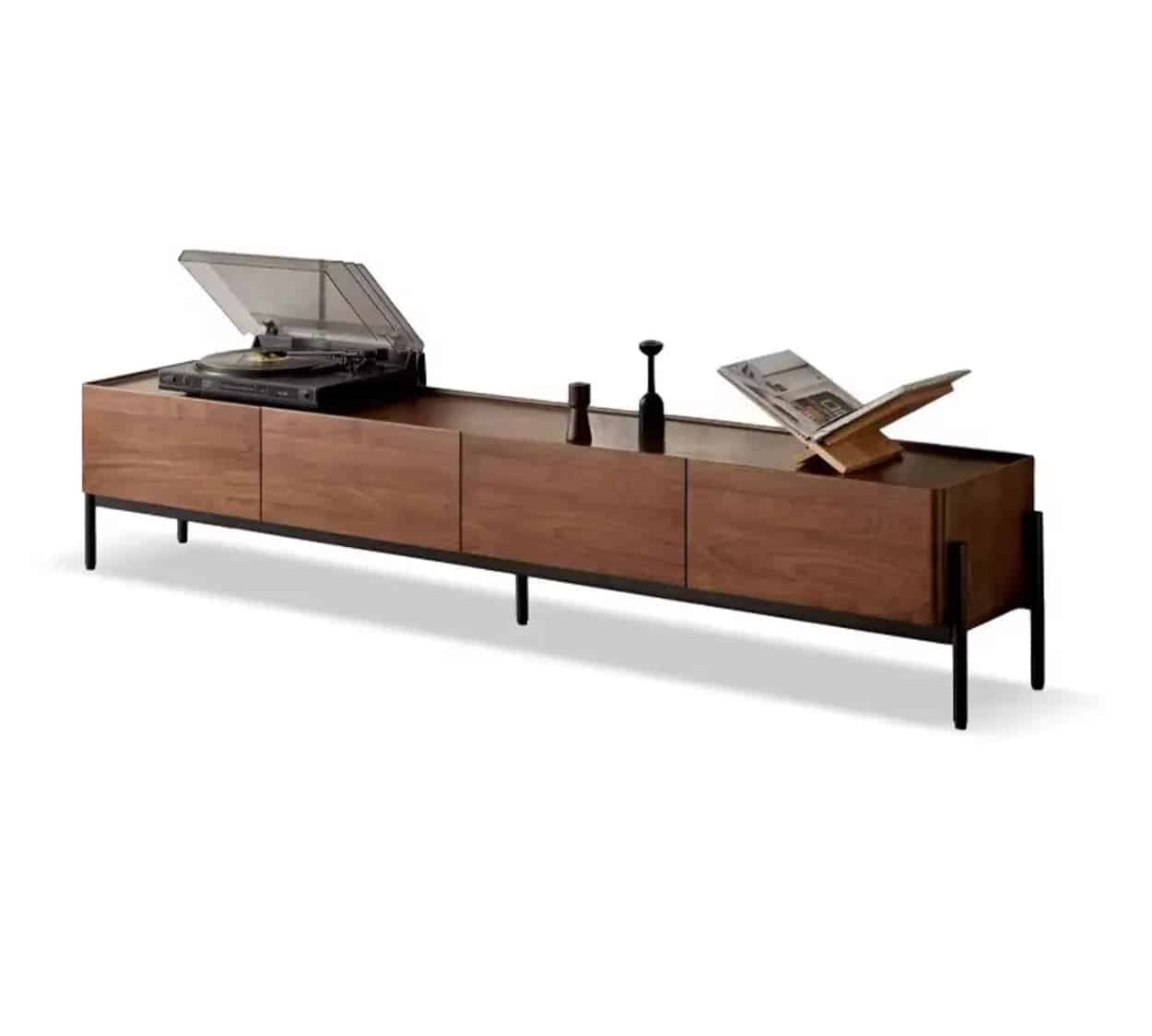 Scandinavian Walnut Sideboard With Drawers Tv Stand 2