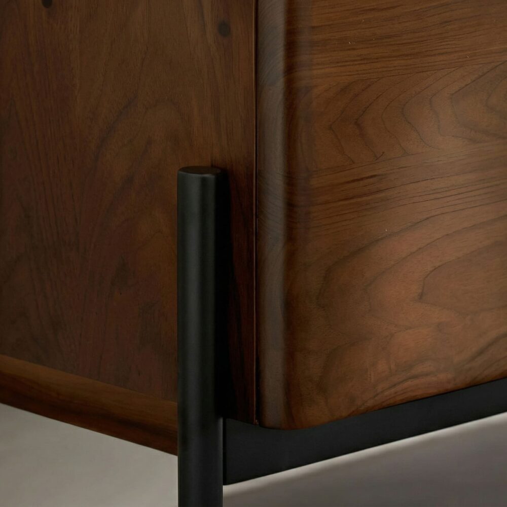 scandinavian-walnut-sideboard-with-drawers-tv-stand-7 Scandinavian Walnut Sideboard With Drawers Tv Stand 7