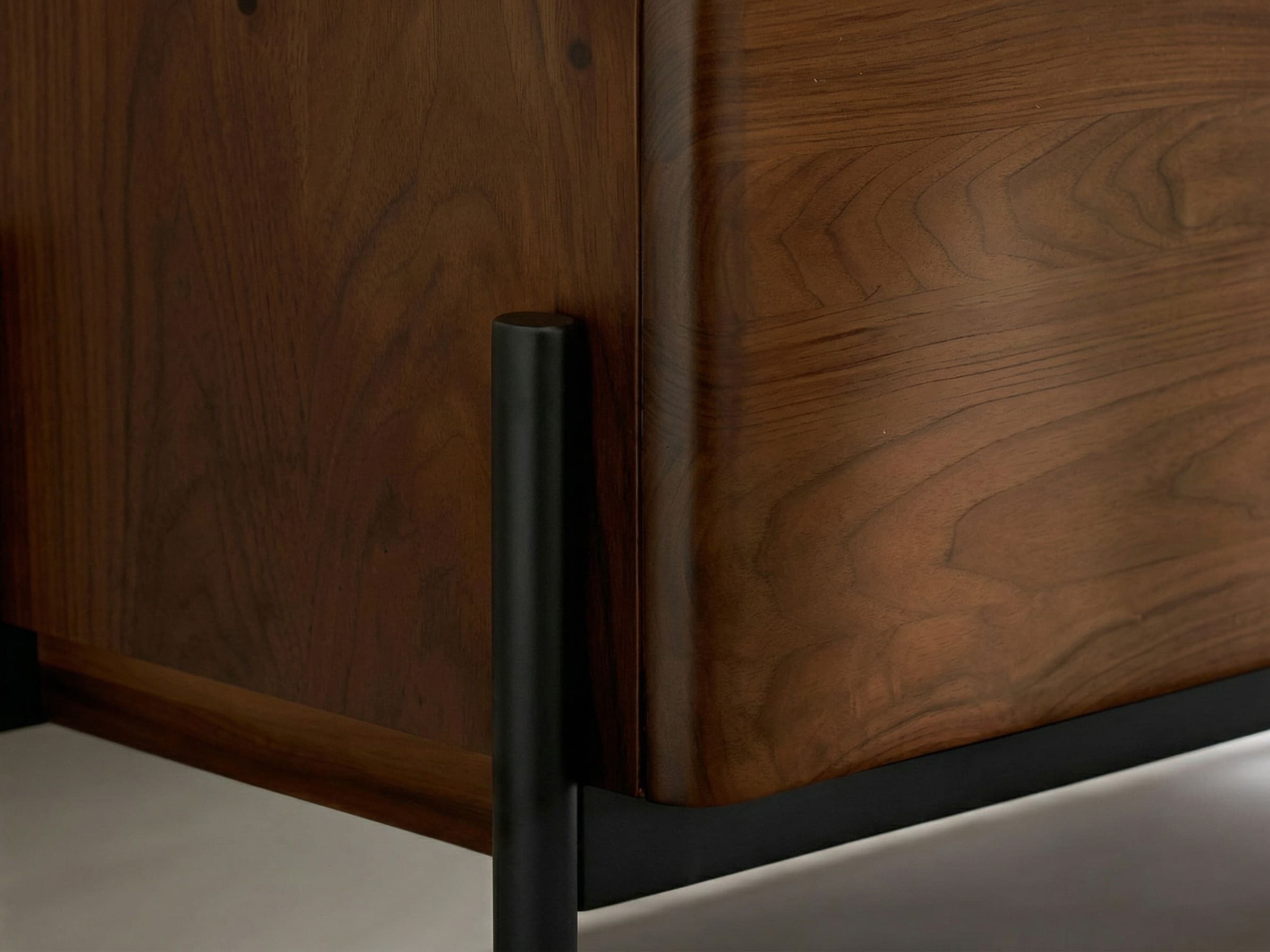 scandinavian-walnut-sideboard-with-drawers-tv-stand-7 Scandinavian Walnut Sideboard With Drawers Tv Stand 7