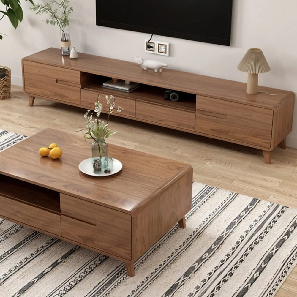 scandinavian-walnut-wood-tv-stand-with-cabinet-storage-5 Scandinavian Walnut Wood Tv Stand With Cabinet Storage 5