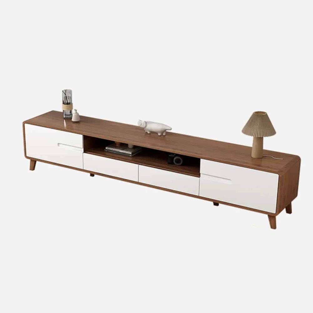 scandinavian-walnut-wood-tv-stand-with-cabinet-storage-6 Scandinavian Walnut Wood Tv Stand With Cabinet Storage 6