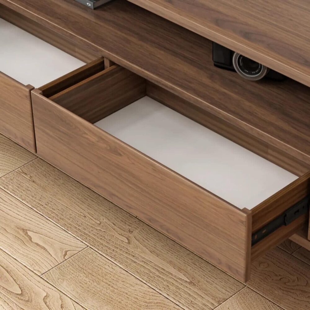 scandinavian-walnut-wood-tv-stand-with-cabinet-storage-8 Scandinavian Walnut Wood Tv Stand With Cabinet Storage 8