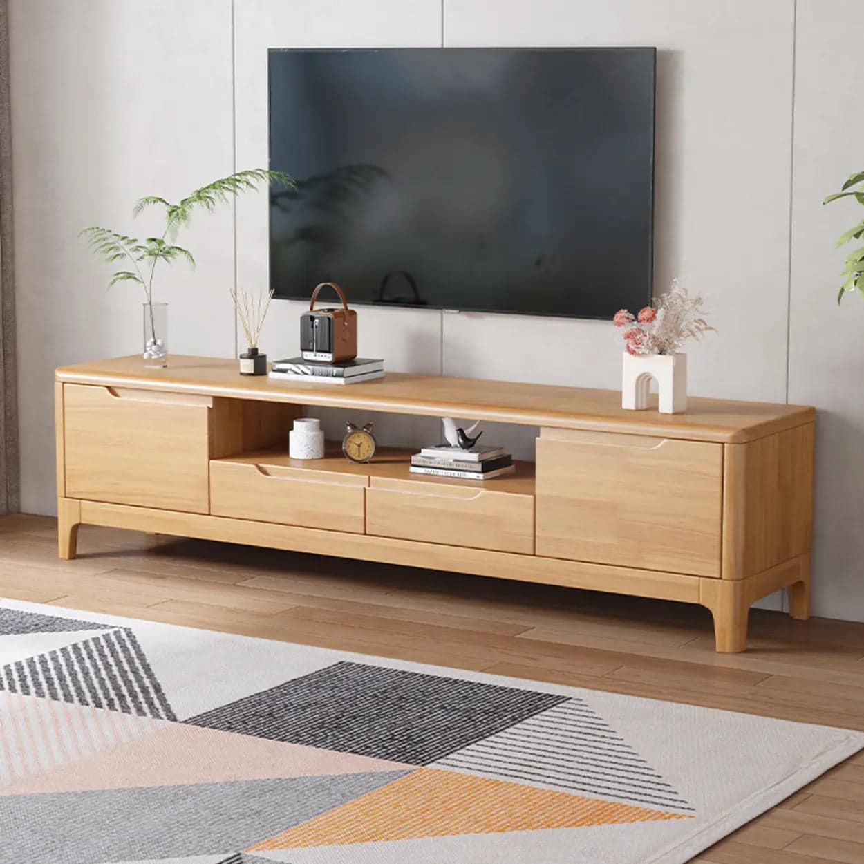 scandinavian-wood-tv-stand-with-storage-drawers-3 Scandinavian Wood Tv Stand With Storage Drawers 3