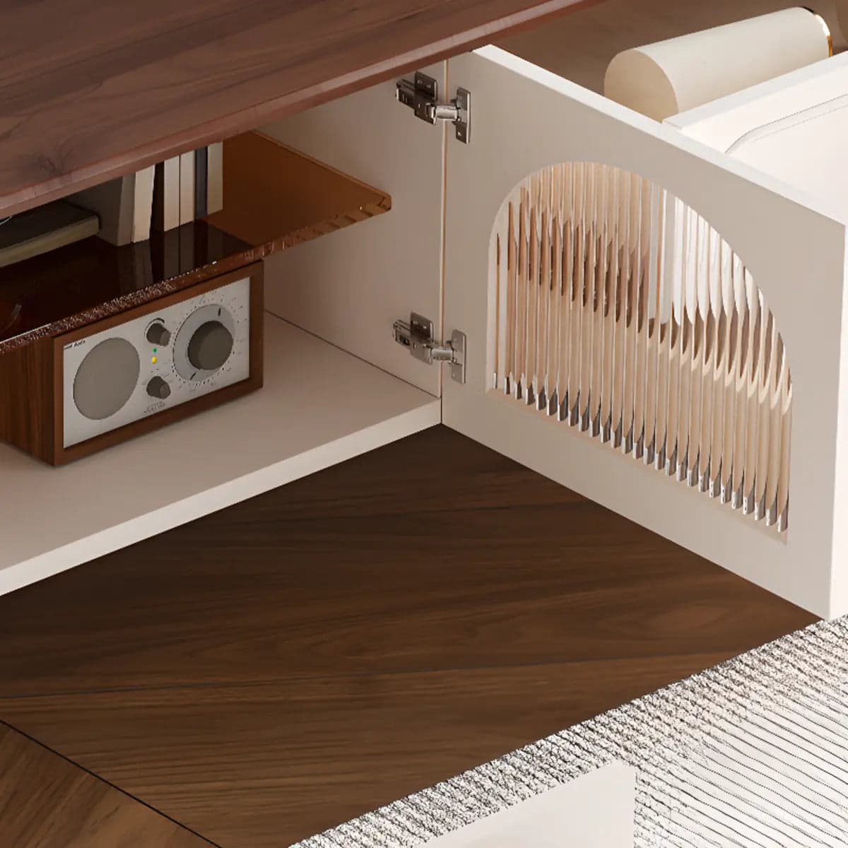 scandinavian-wooden-tv-stand-with-cabinet-drawers-9 Scandinavian Wooden Tv Stand With Cabinet Drawers 9