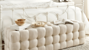 The Lora Linen Bench