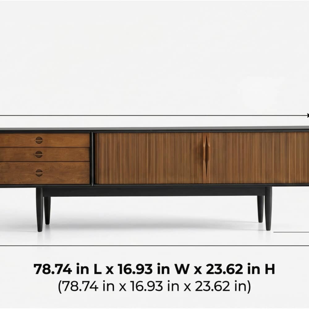 The Retro Walnut TV Stand - dimensions - 相册图 #15 The Retro Walnut TV Stand 相册图 #15 dimensions