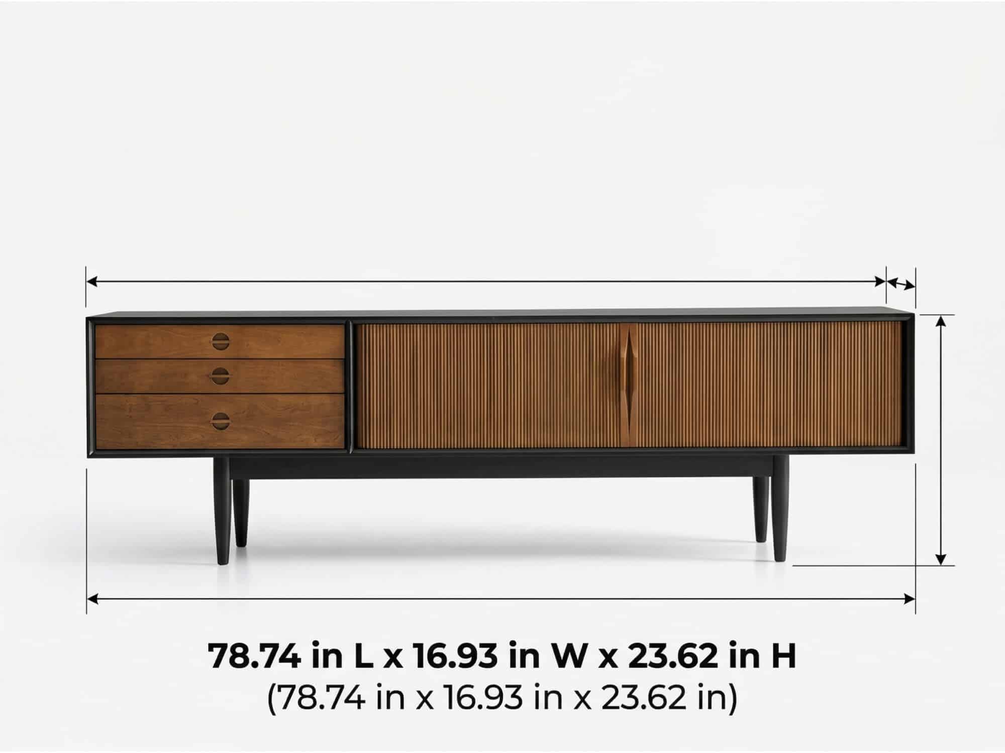 The Retro Walnut TV Stand - dimensions - 相册图 #15 The Retro Walnut TV Stand 相册图 #15 dimensions