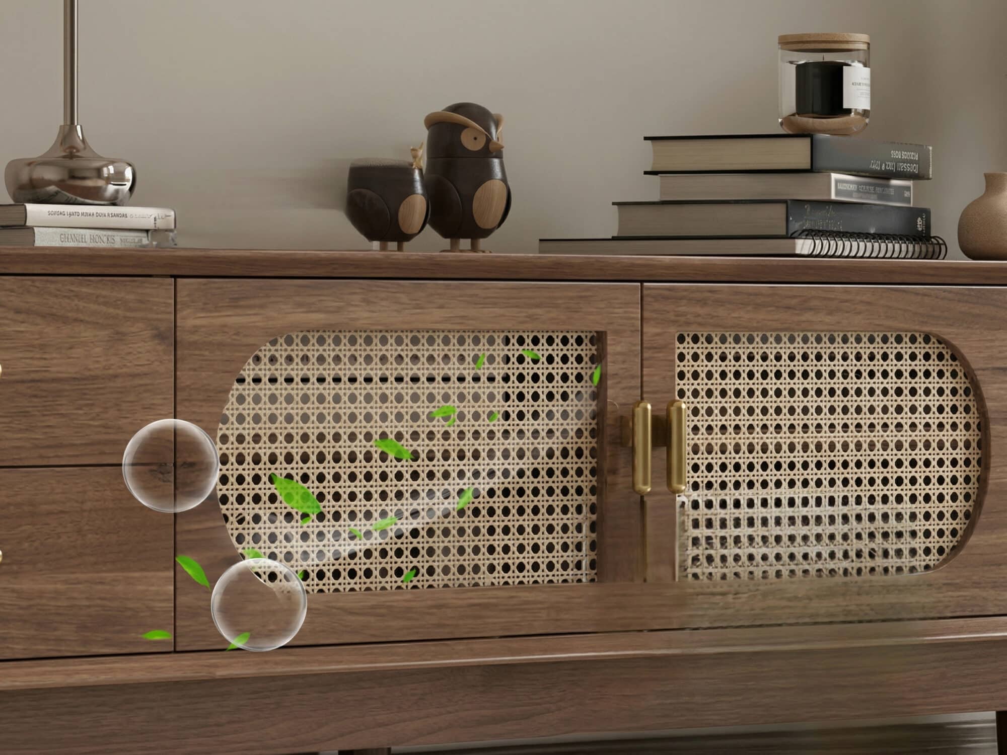 Traditional Brown Rubberwood Ventilated TV Stand - resized - 相册图 #7 Traditional Brown Rubberwood Ventilated TV Stand 相册图 #7 resized