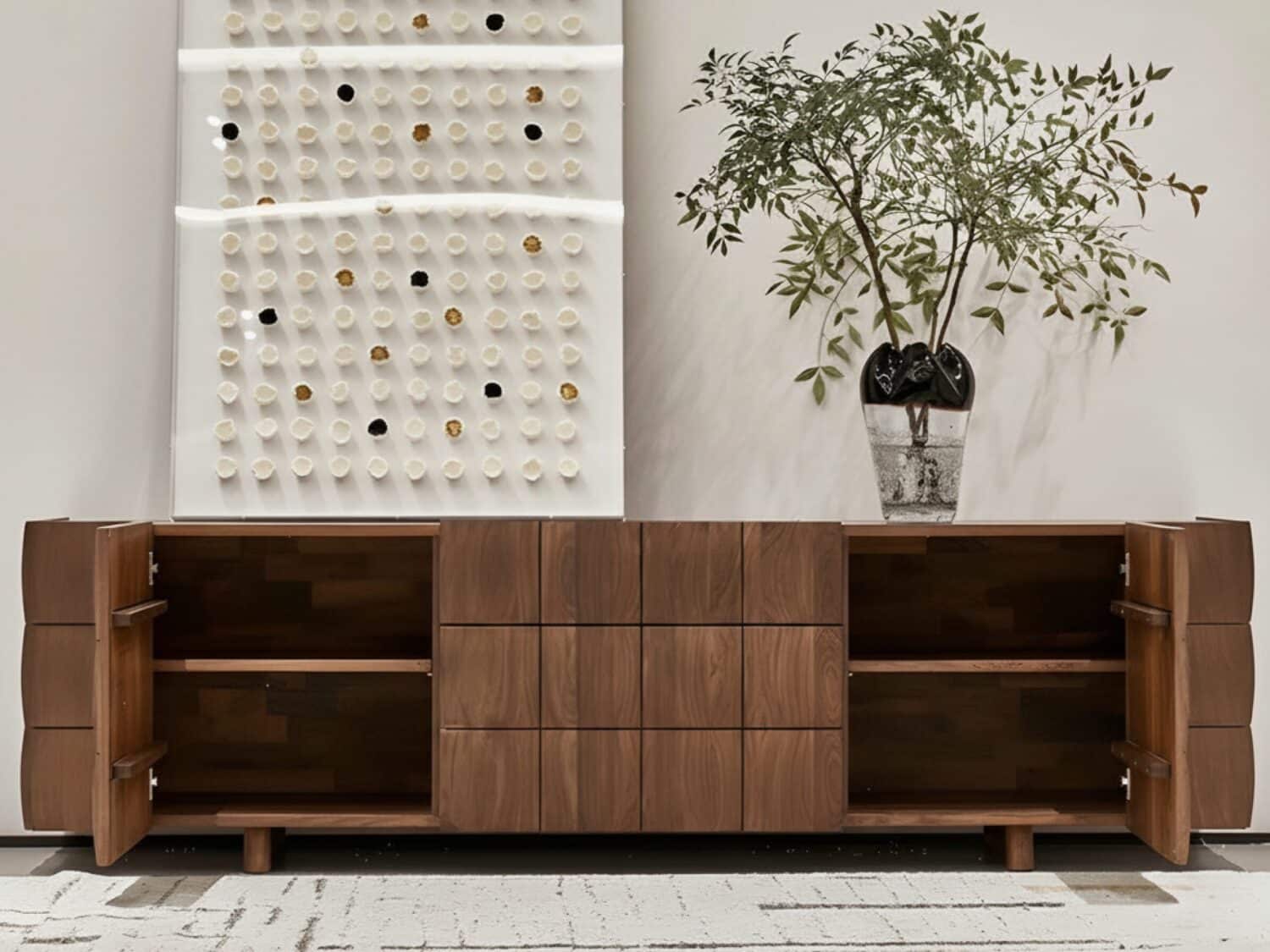 Traditional Brown Walnut Wood Cabinet Shelves Tv Stand 2 0f5a0d9e 5f12 4fc6 Bd16 7090610a4a6d