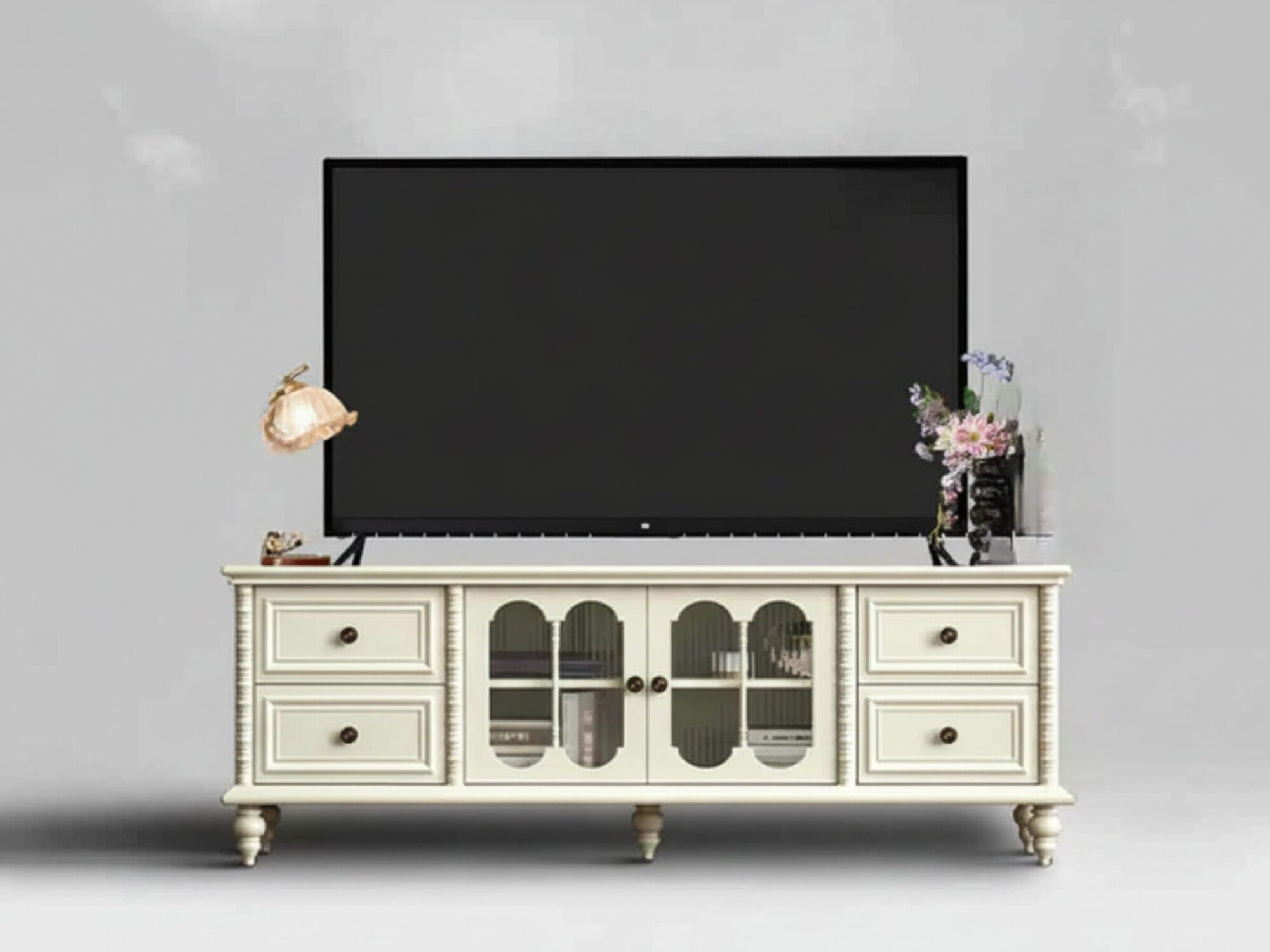 vintage-rectangle-elegant-black-tv-stand-with-cabinet-15 Vintage Rectangle Elegant Black Tv Stand With Cabinet 15