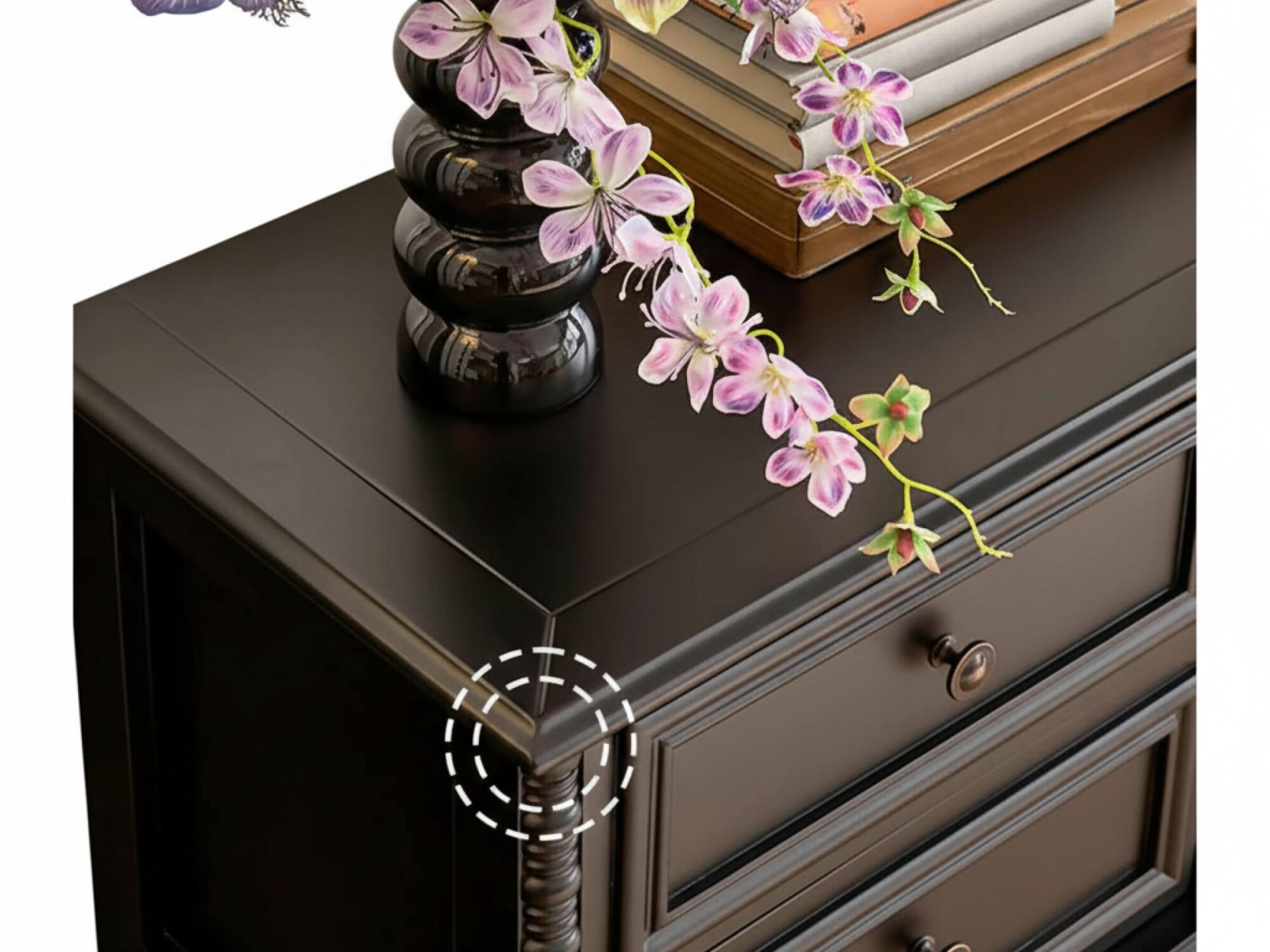 vintage-rectangle-elegant-black-tv-stand-with-cabinet-18 Vintage Rectangle Elegant Black Tv Stand With Cabinet 18