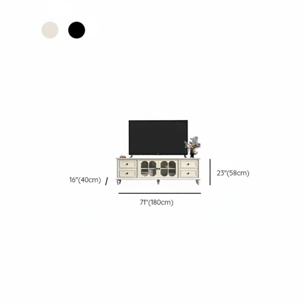 vintage-rectangle-elegant-black-tv-stand-with-cabinet-22 Vintage Rectangle Elegant Black Tv Stand With Cabinet 22