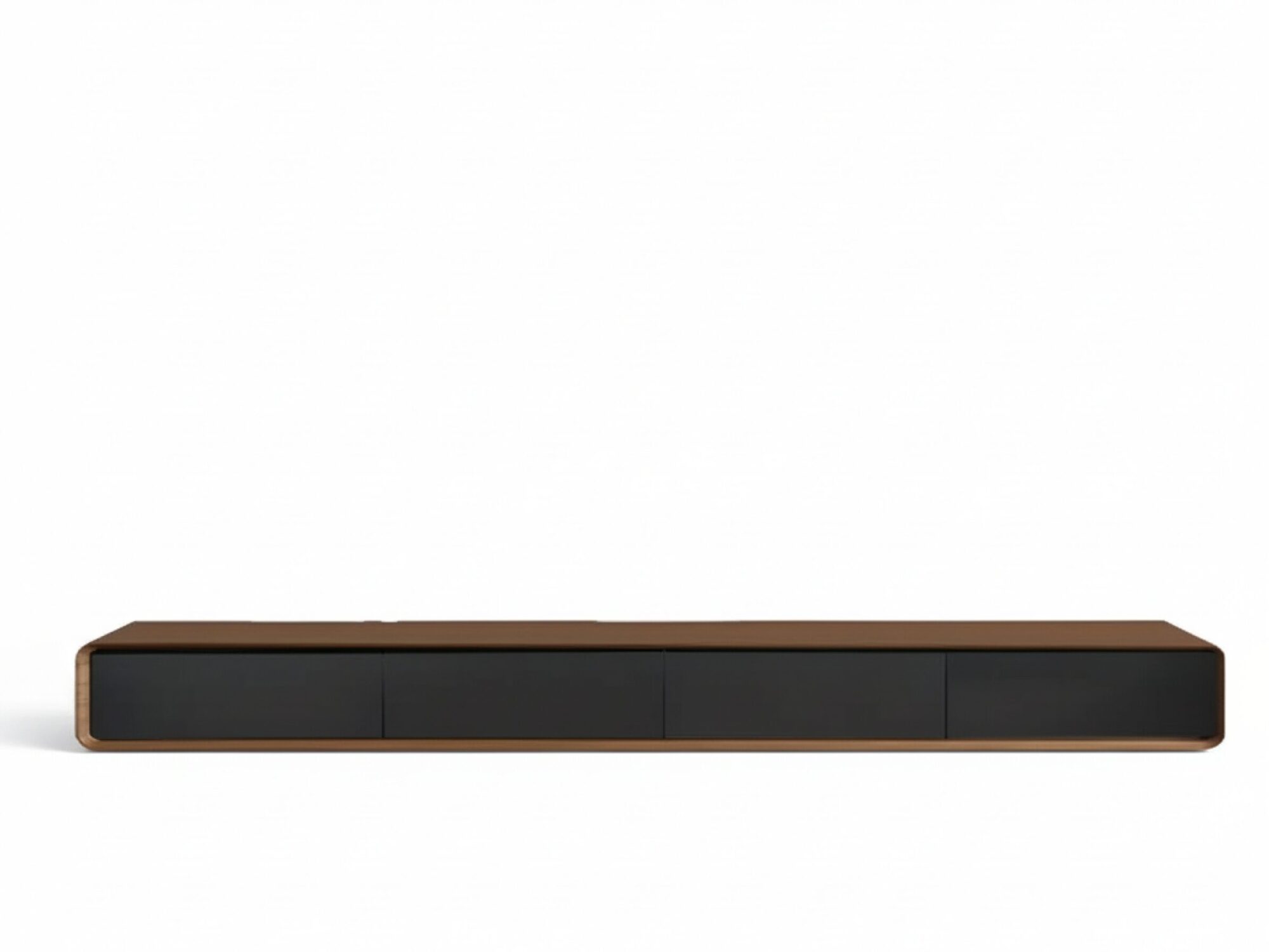 walnut-black-wooden-drawers-floating-mount-tv-stand-15 Walnut Black Wooden Drawers Floating Mount Tv Stand 15