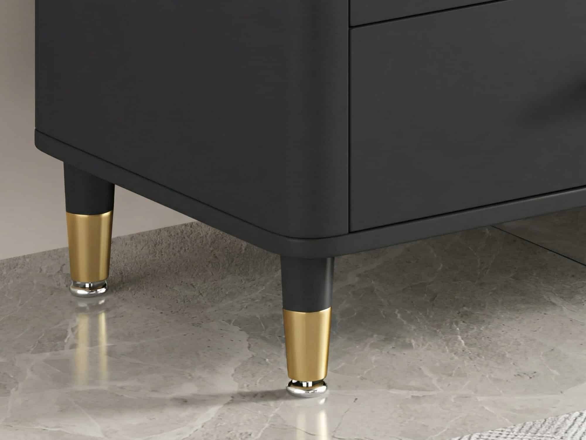 White-Black Stone Cabinet TV Stand with Lighting - resized - 相册图 #6 White-Black Stone Cabinet TV Stand with Lighting 相册图 #6 resized