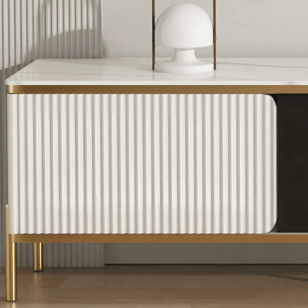 white-glass-open-storage-drawers-tv-stand-with-legs-13 White Glass Open Storage Drawers Tv Stand With Legs 13