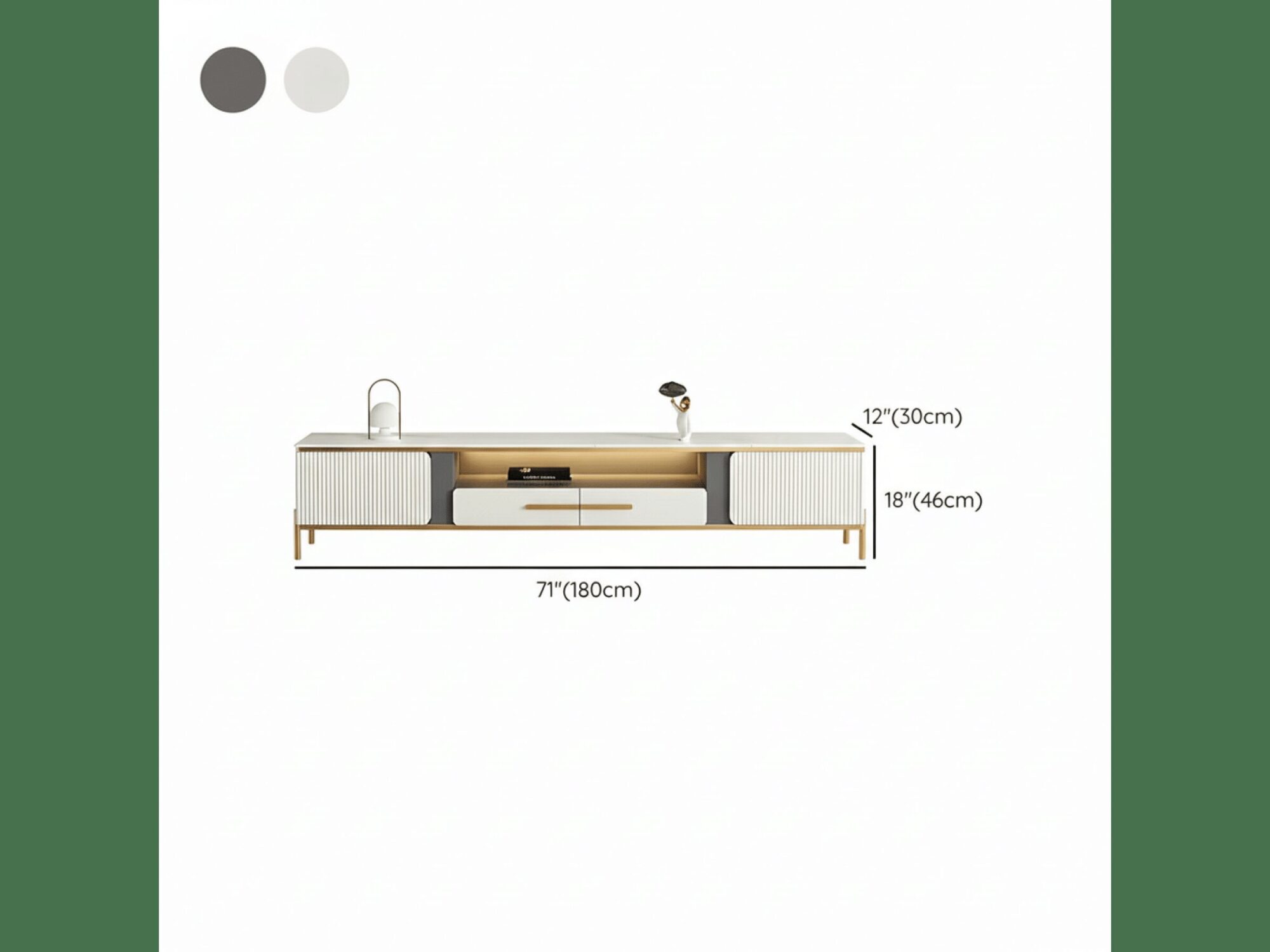 white-glass-open-storage-drawers-tv-stand-with-legs-15 White Glass Open Storage Drawers Tv Stand With Legs 15