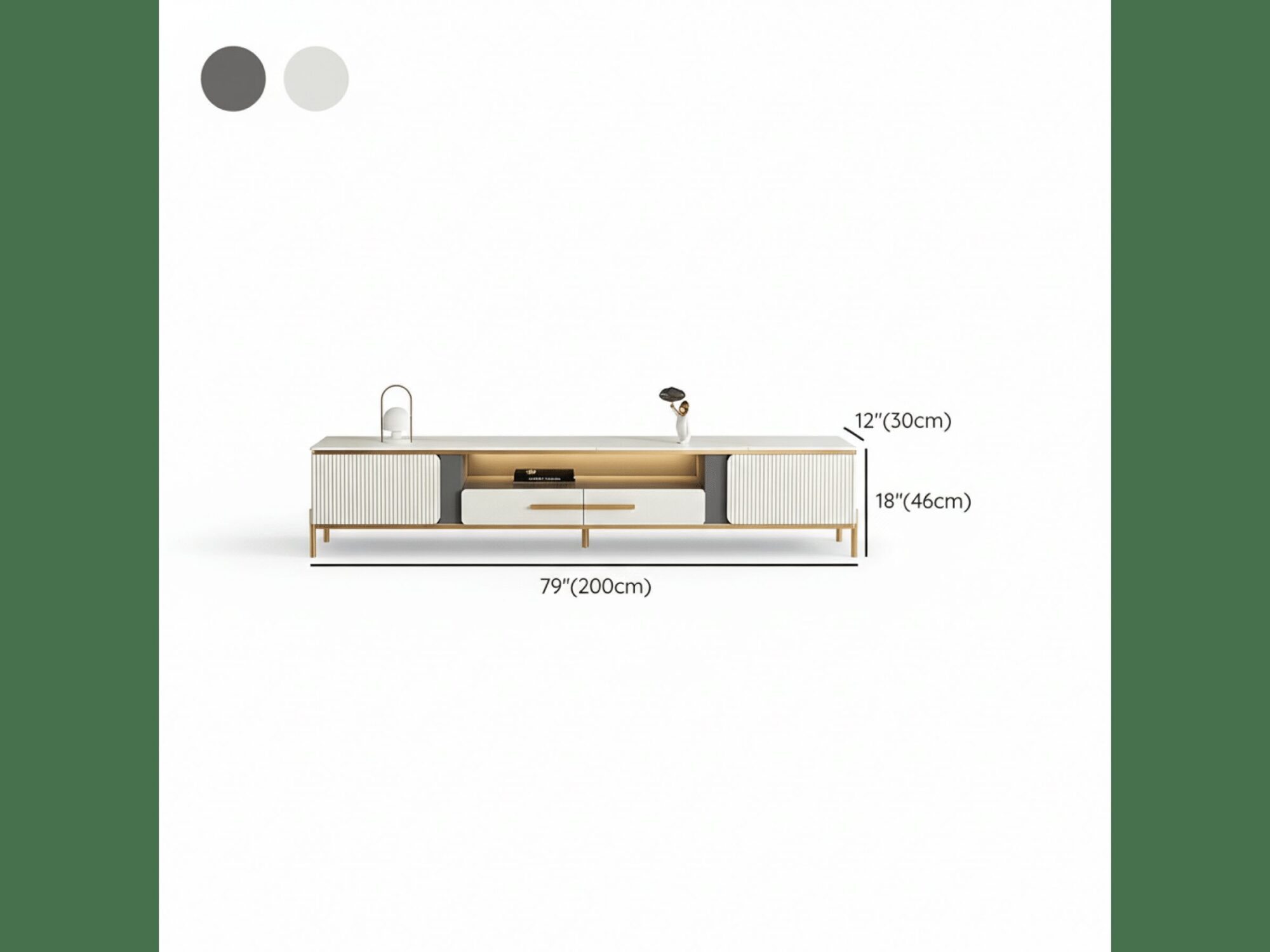 white-glass-open-storage-drawers-tv-stand-with-legs-16 White Glass Open Storage Drawers Tv Stand With Legs 16