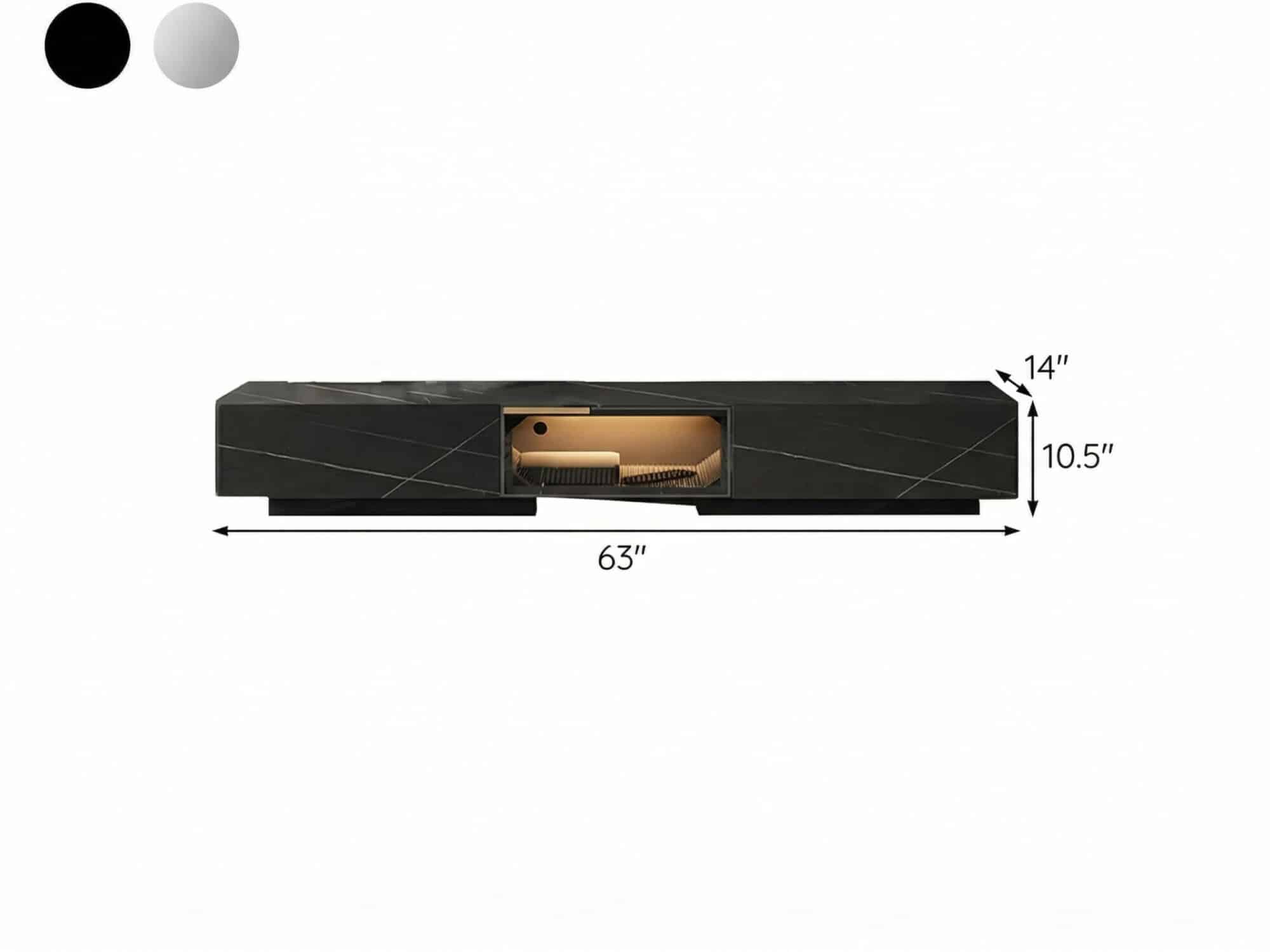 White Stone Drawers Cabinet TV Stand with Lighting - dimensions - 相册图 #12 White Stone Drawers Cabinet TV Stand with Lighting 相册图 #12 dimensions