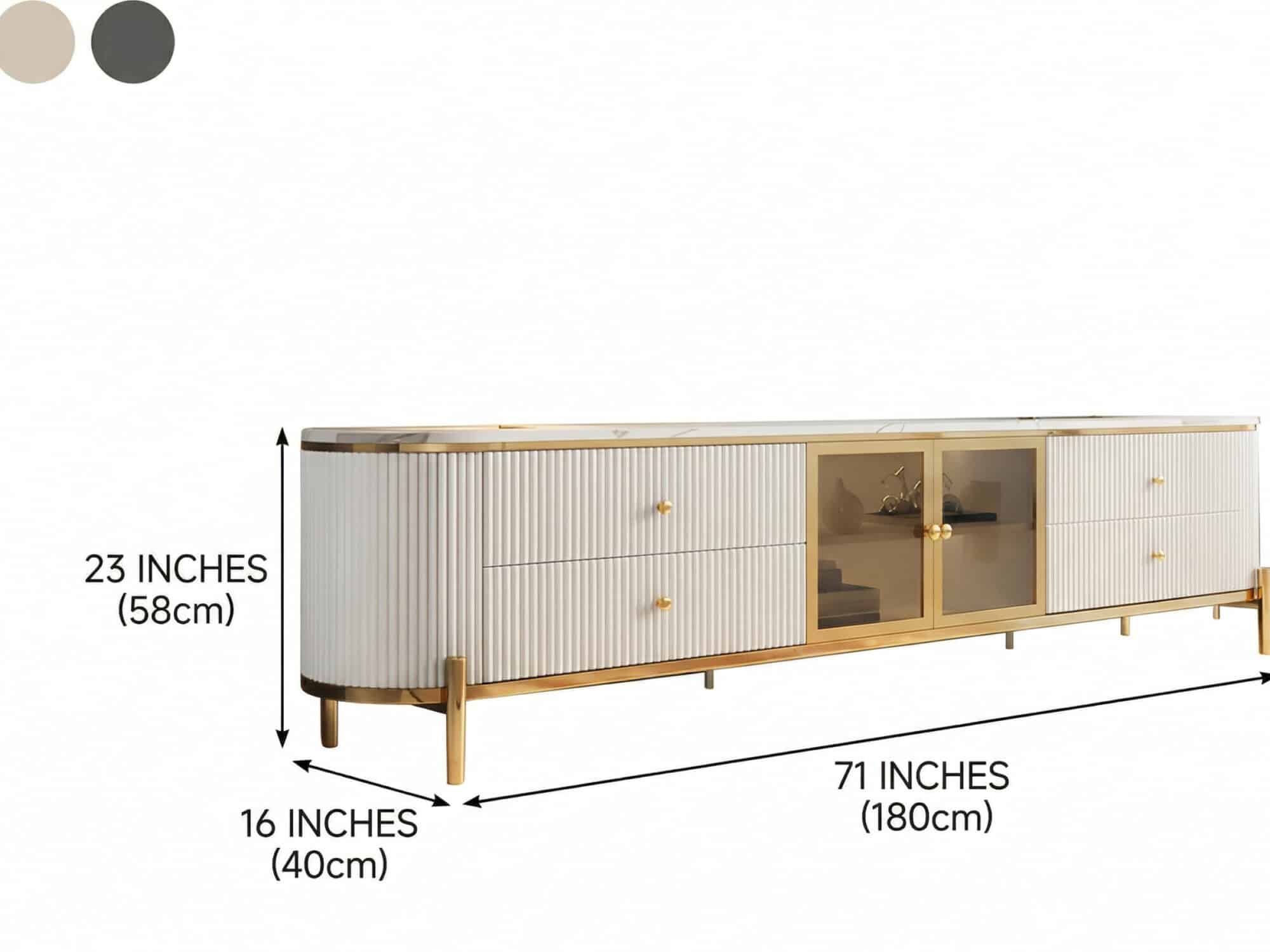 White Stone Drawers Shelves Long TV Stand with Legs - dimensions - 相册图 #6 White Stone Drawers Shelves Long TV Stand with Legs 相册图 #6 dimensions