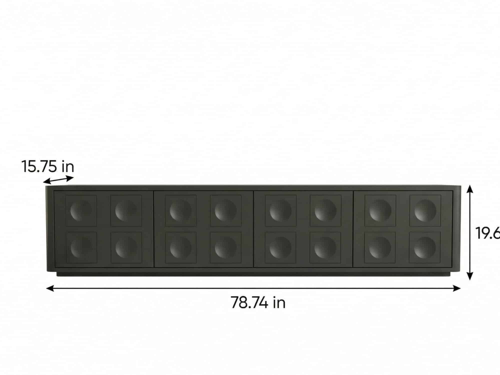 White Stone Rectangle Shelves Cabinet Long TV Stand - dimensions - 相册图 #12 White Stone Rectangle Shelves Cabinet Long TV Stand 相册图 #12 dimensions