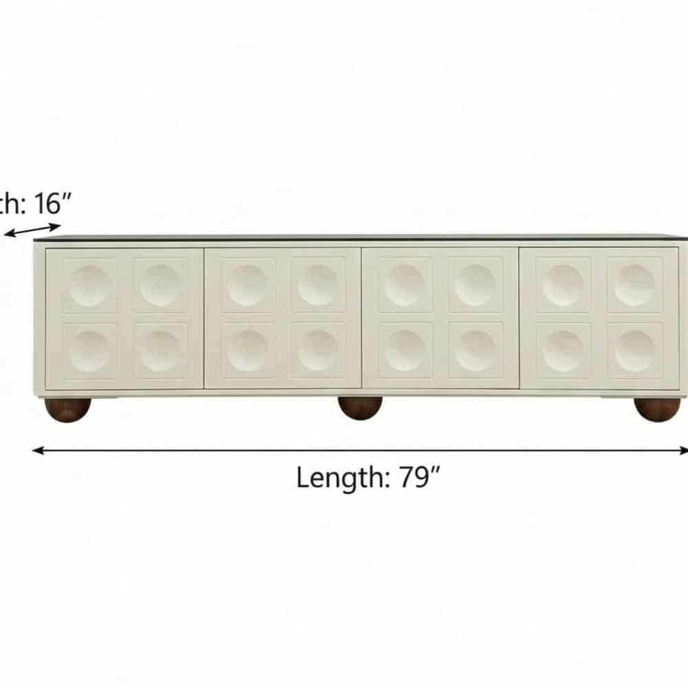 White Stone Rectangle Shelves Cabinet Long TV Stand - dimensions - 相册图 #13 White Stone Rectangle Shelves Cabinet Long TV Stand 相册图 #13 dimensions