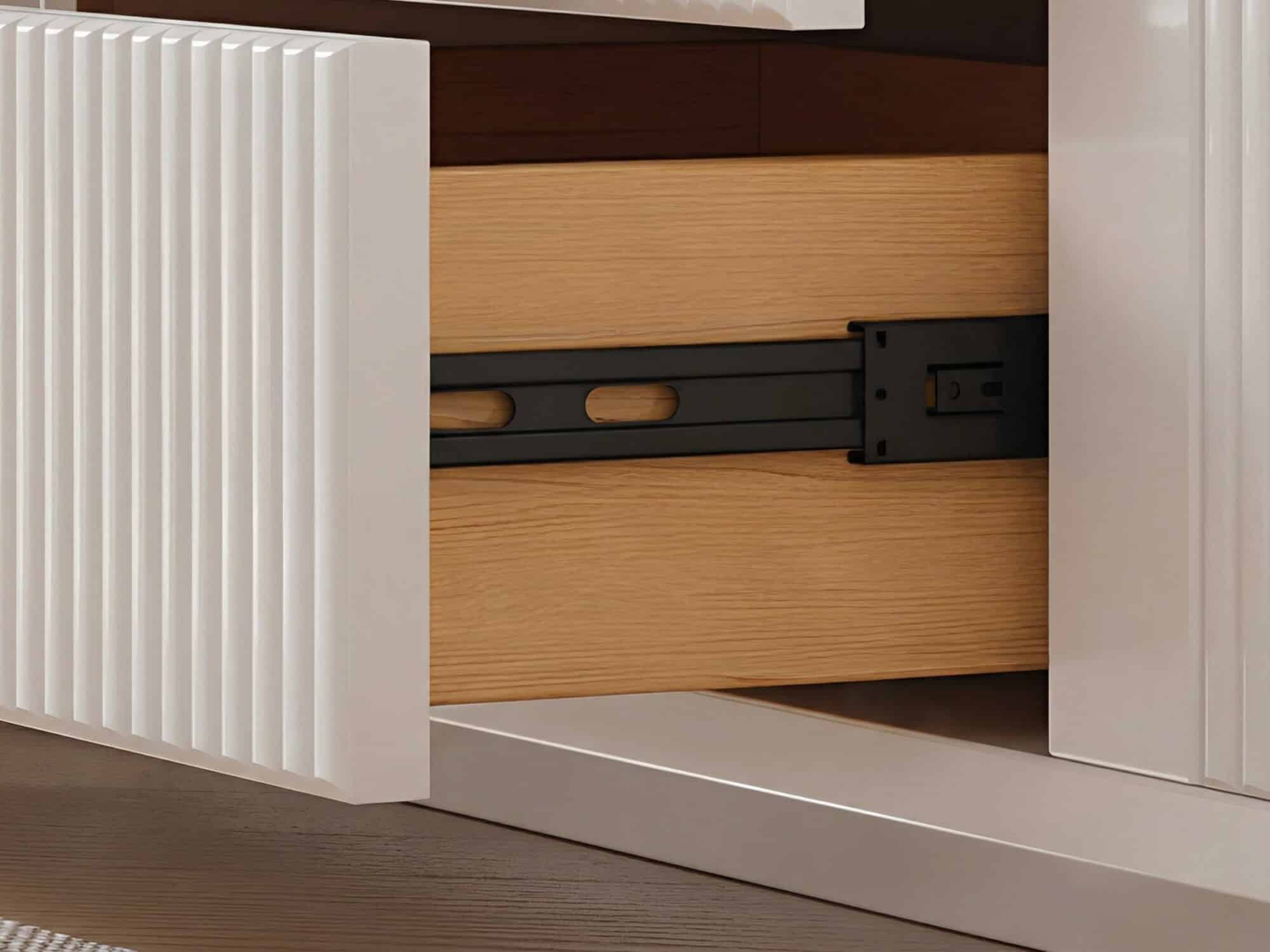 White Stone Rectangle Storage TV Stand with Lighting - resized - 相册图 #4 White Stone Rectangle Storage TV Stand with Lighting 相册图 #4 resized