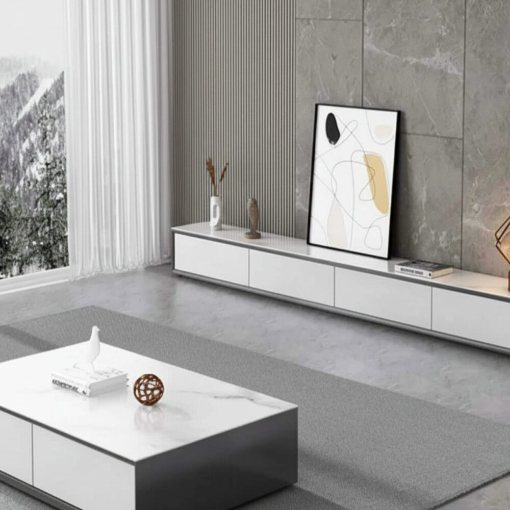 white-wood-slate-long-tv-stand-with-drawers-4 White Wood Slate Long Tv Stand With Drawers 4