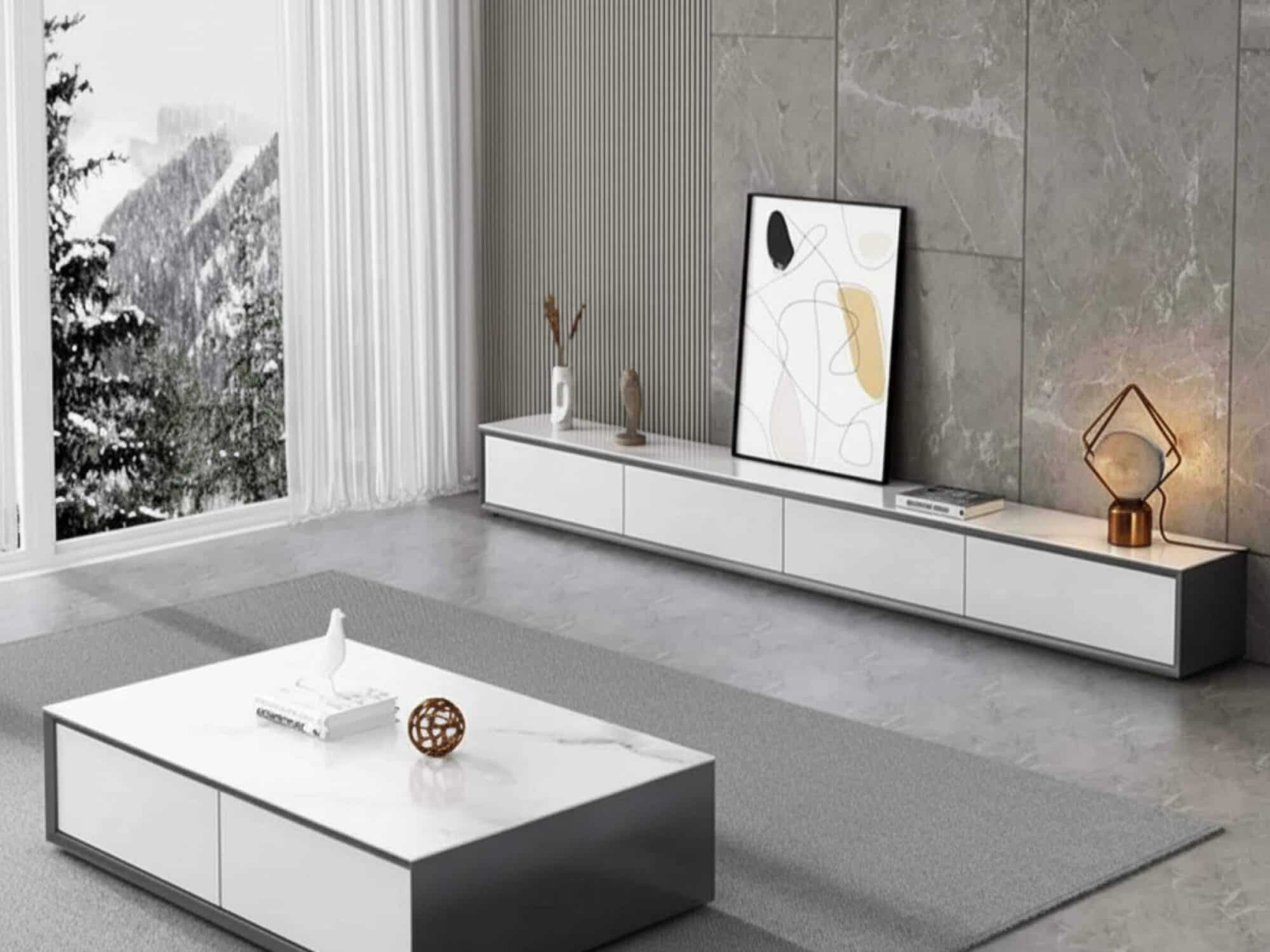 white-wood-slate-long-tv-stand-with-drawers-4 White Wood Slate Long Tv Stand With Drawers 4