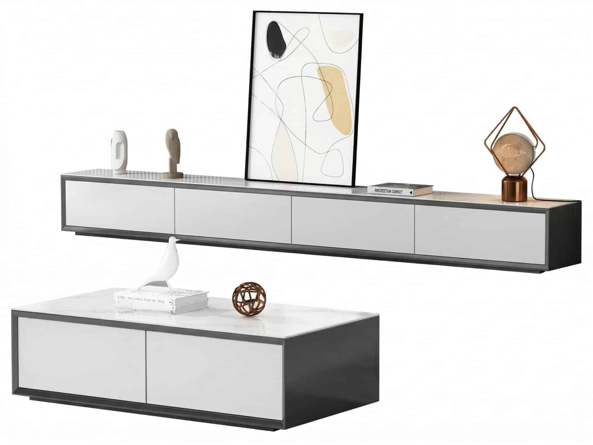 white-wood-slate-long-tv-stand-with-drawers-5 White Wood Slate Long Tv Stand With Drawers 5