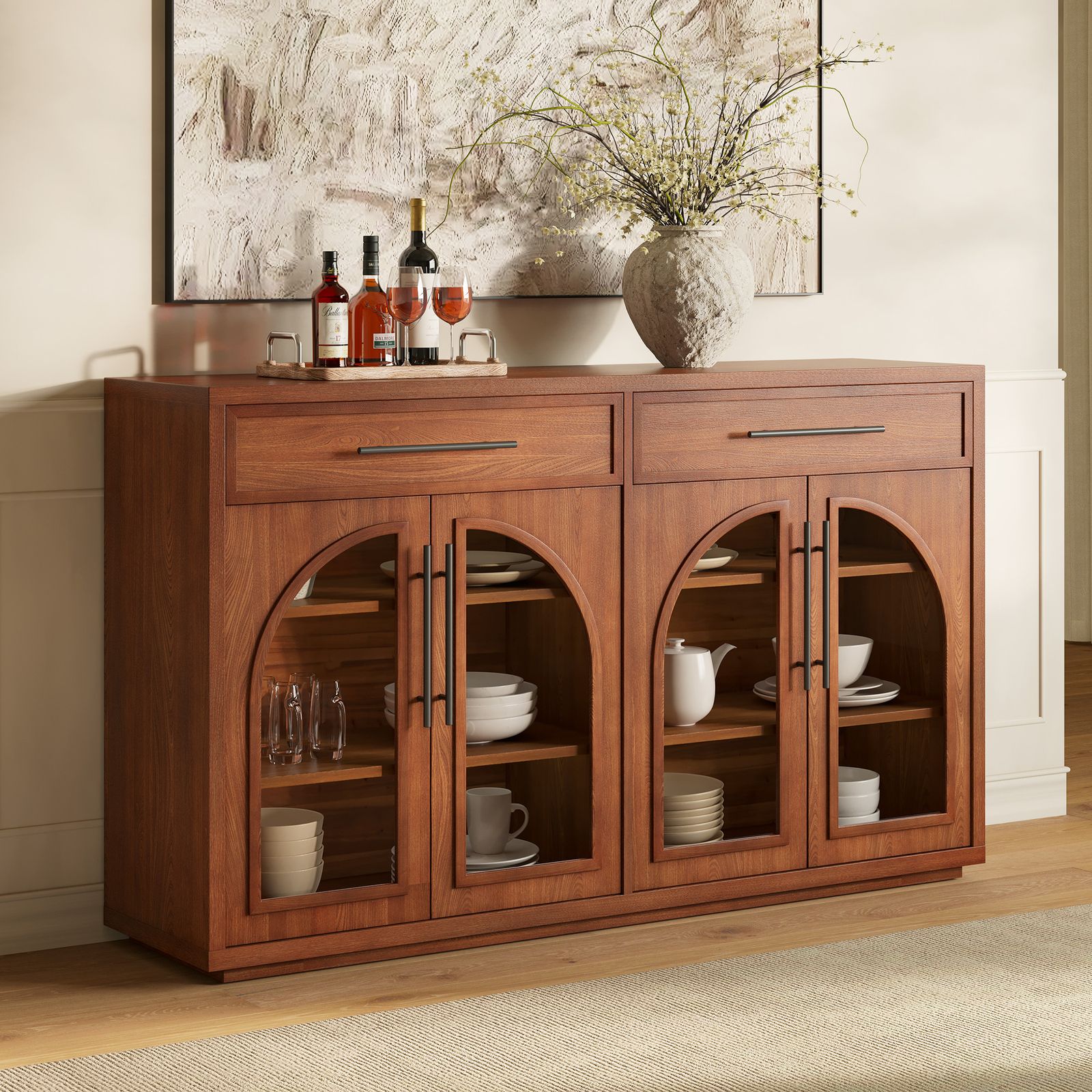 Valborg Elm Wood Sideboard