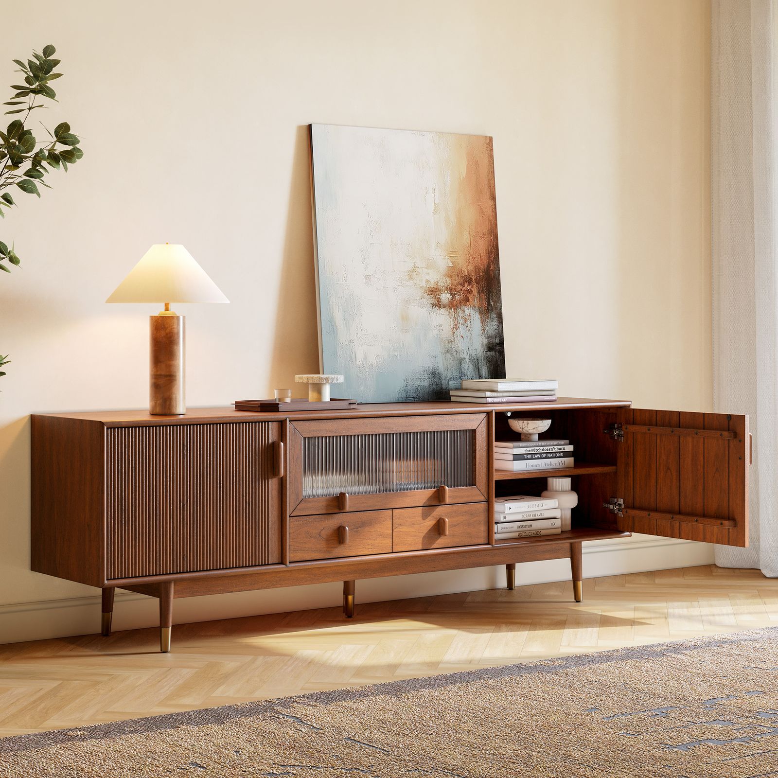 The Stavn Walnut Media Console