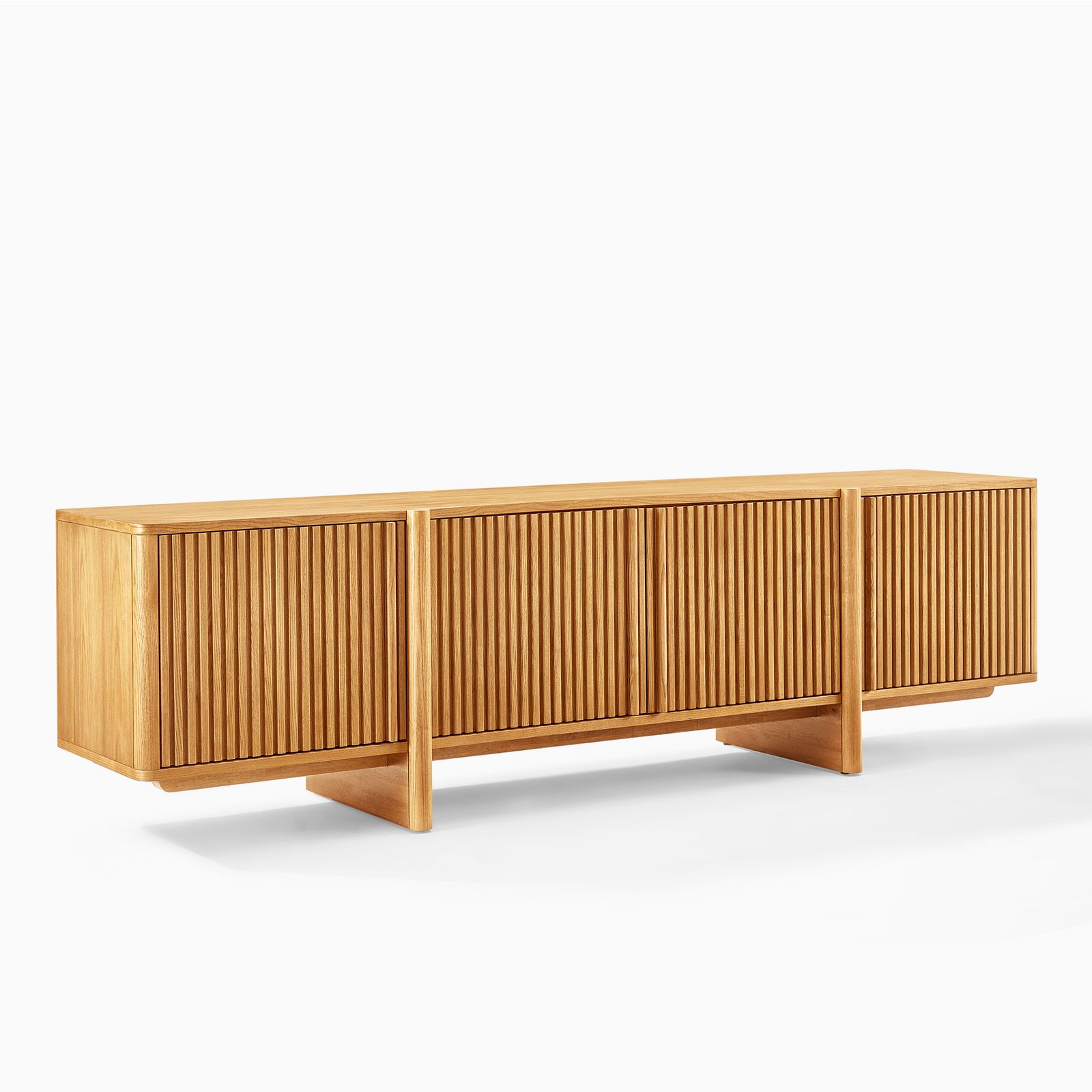 Sabina Ash Wood Media Console