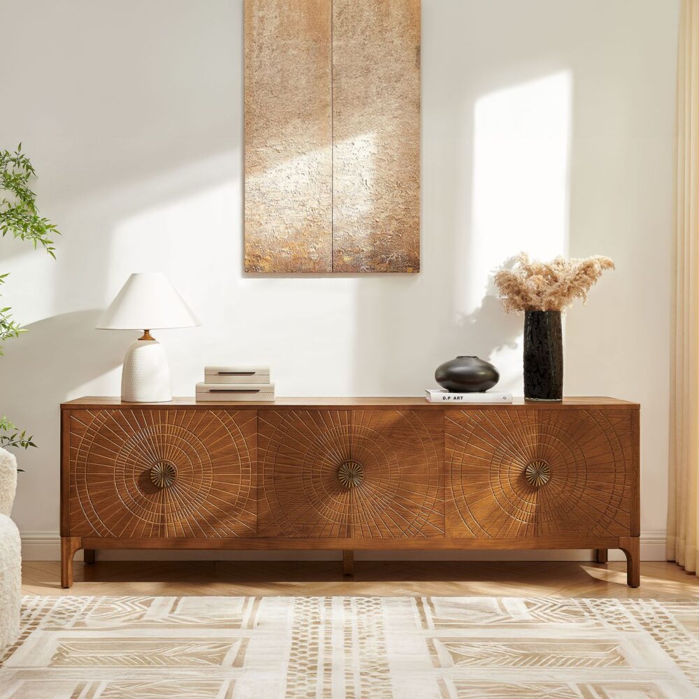Vigdis Wood Media Console