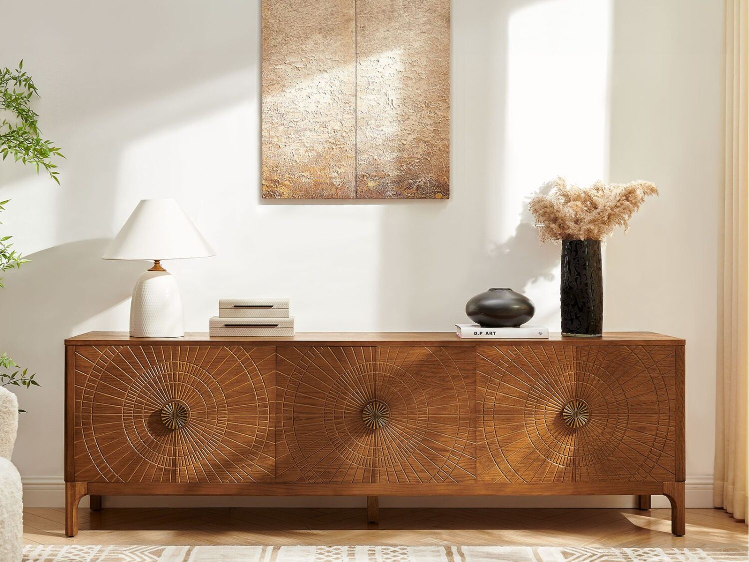 Vigdis Wood Media Console