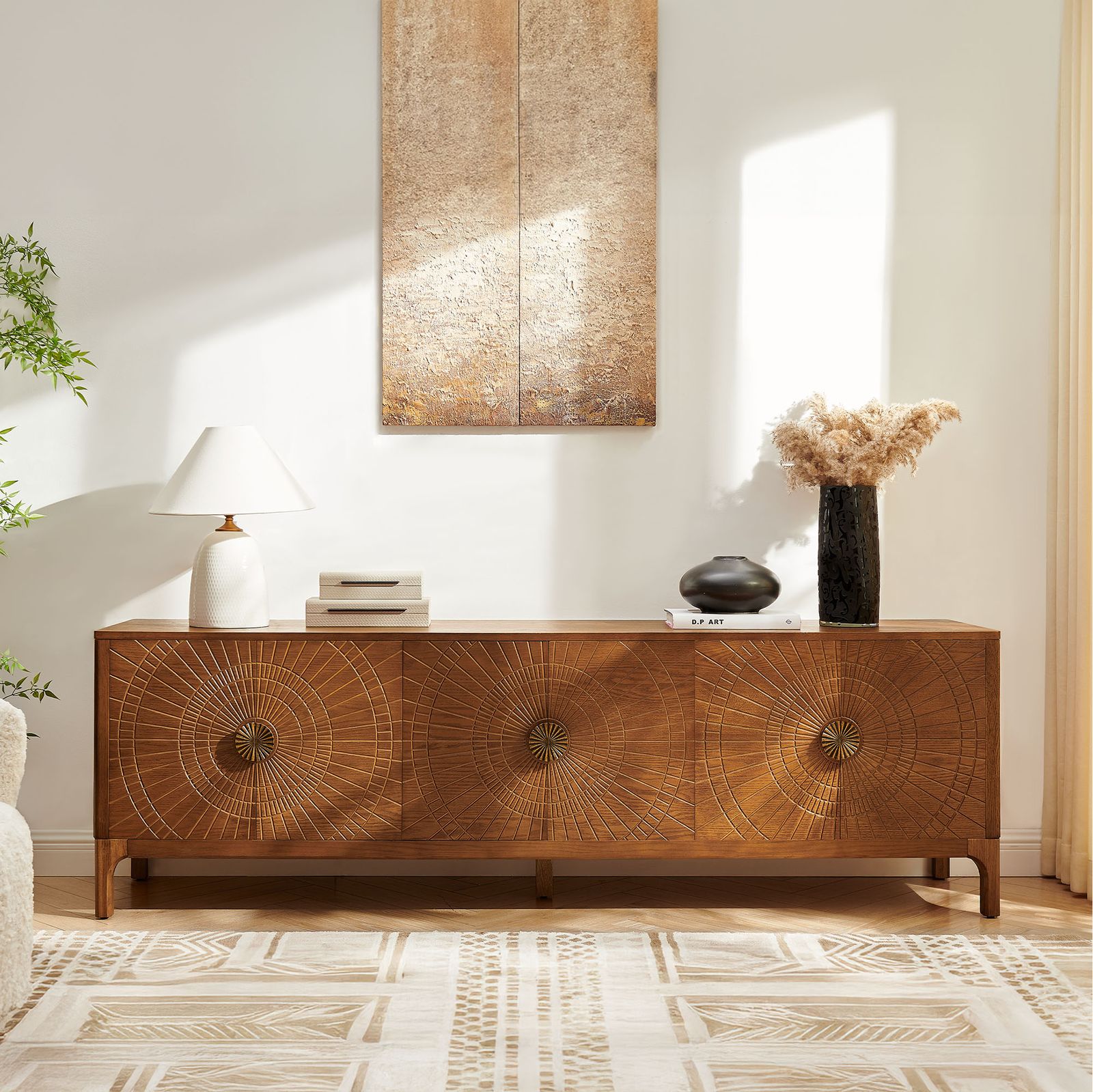 Vigdis Wood Media Console
