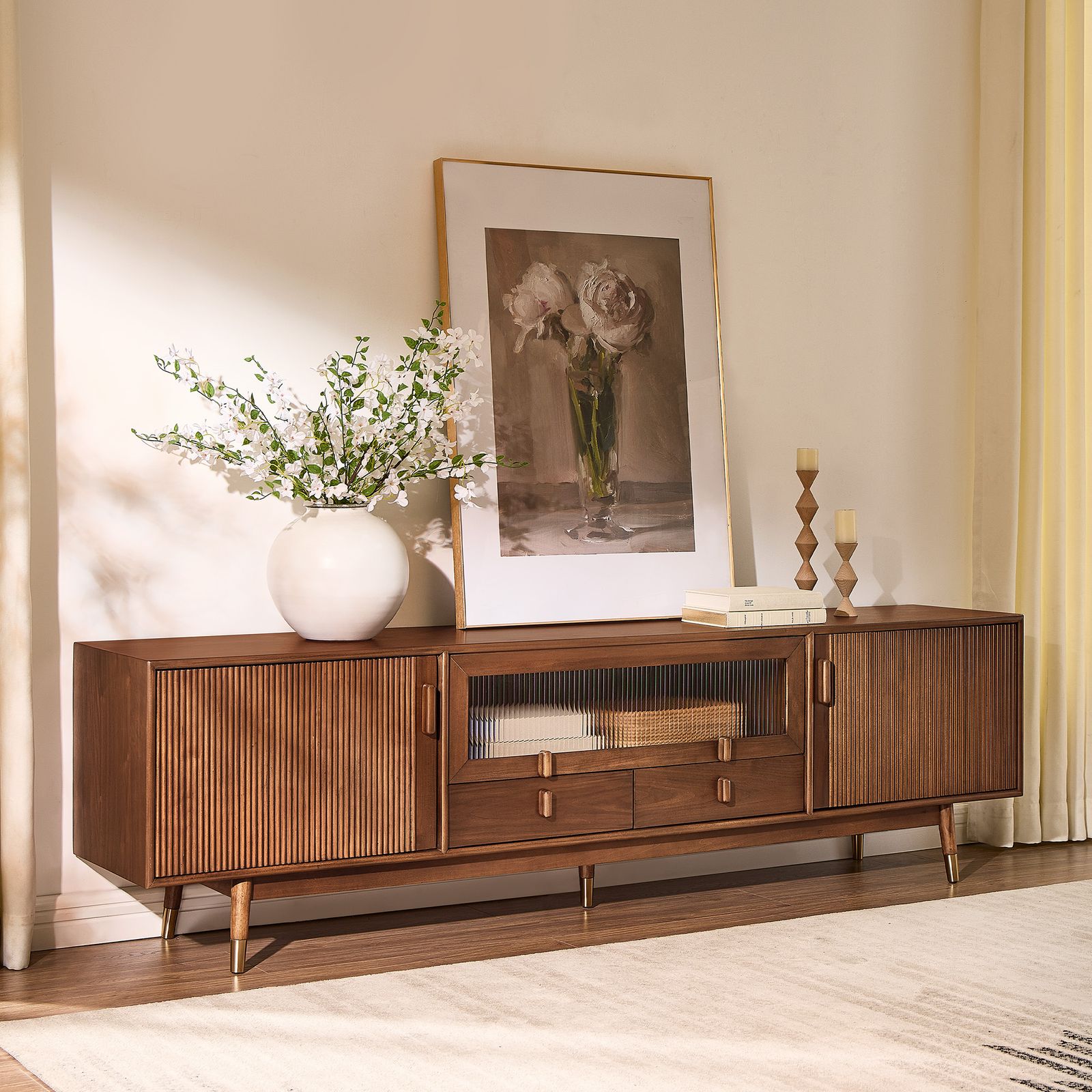 The Stavn Walnut Media Console