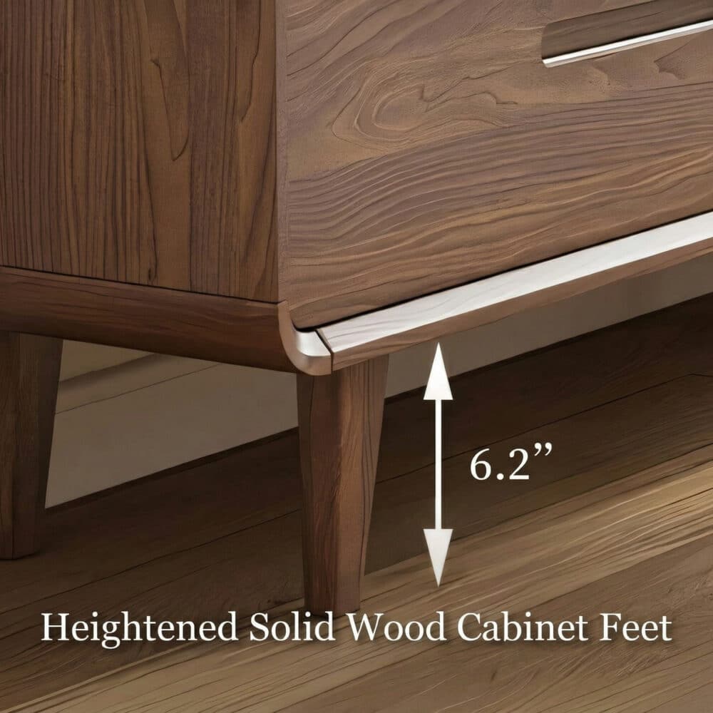 70.2'' Modern Walnut TV Stand Low Profile Wooden Media Console with Storage - resized - 相册图 #5 70.2'' Modern Walnut TV Stand Low Profile Wooden Media Console with Storage 相册图 #5 resized