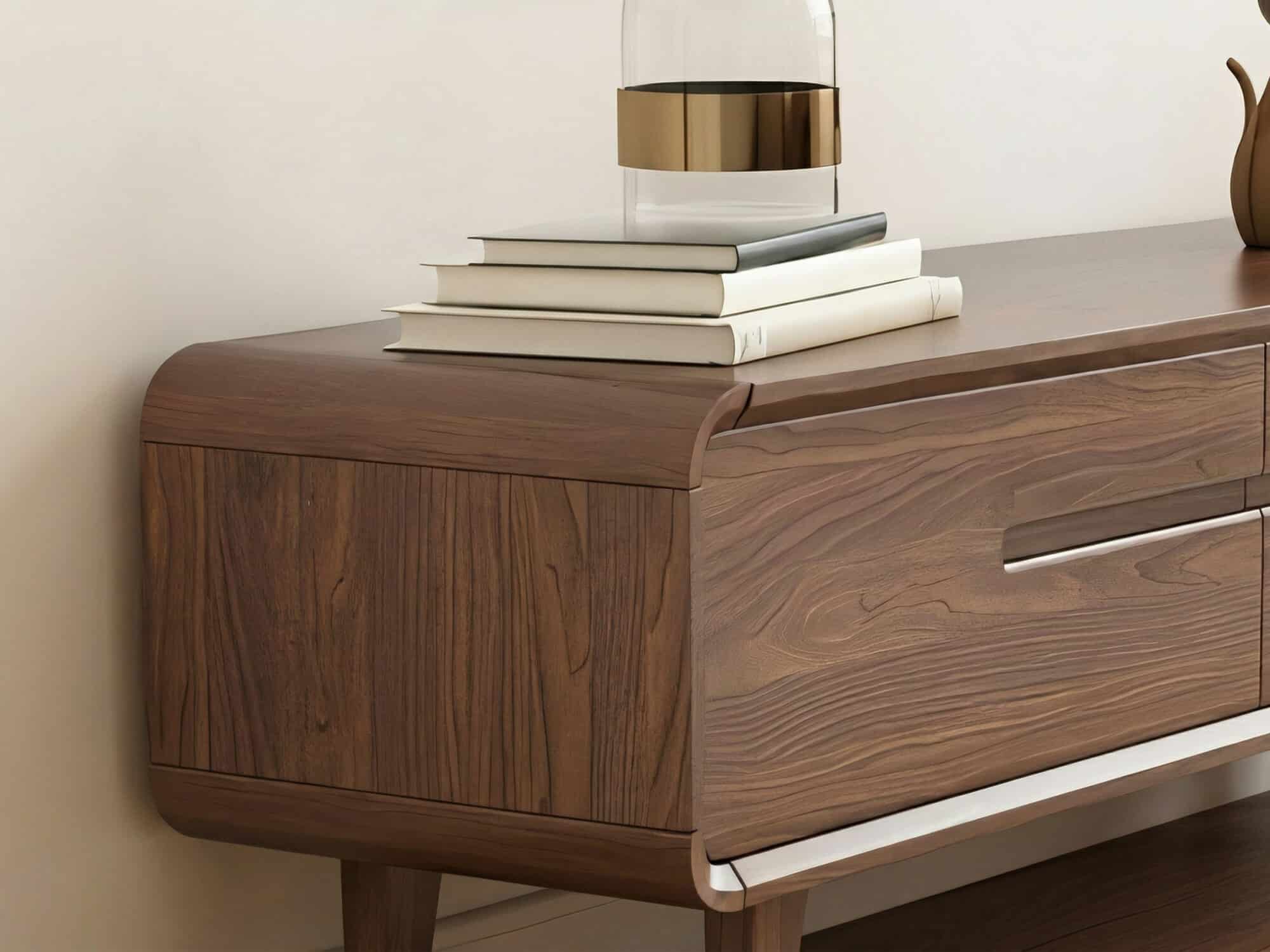 70.2'' Modern Walnut TV Stand Low Profile Wooden Media Console with Storage - resized - 相册图 #6 70.2'' Modern Walnut TV Stand Low Profile Wooden Media Console with Storage 相册图 #6 resized