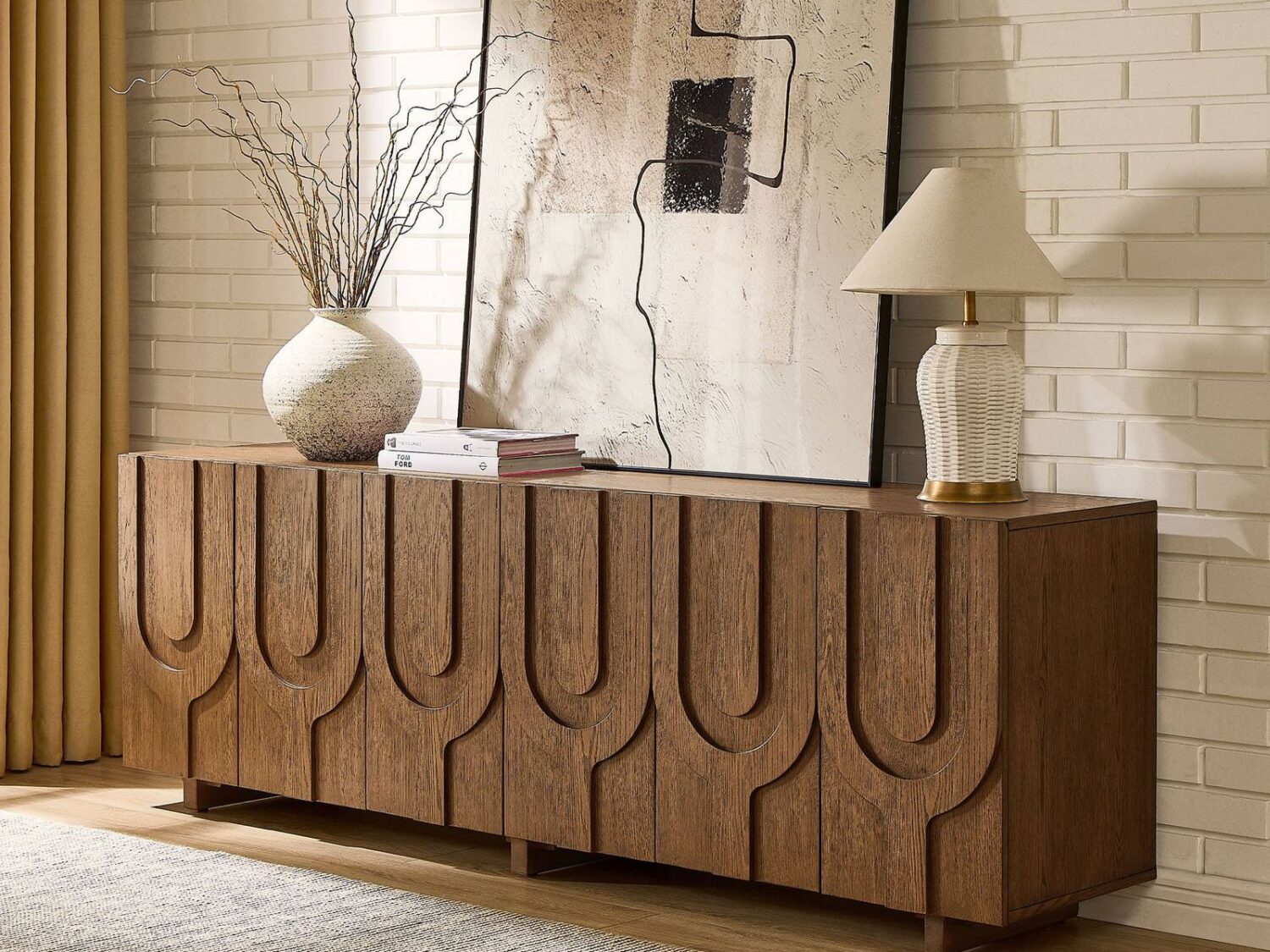 The Hvelfing Oak Media Console